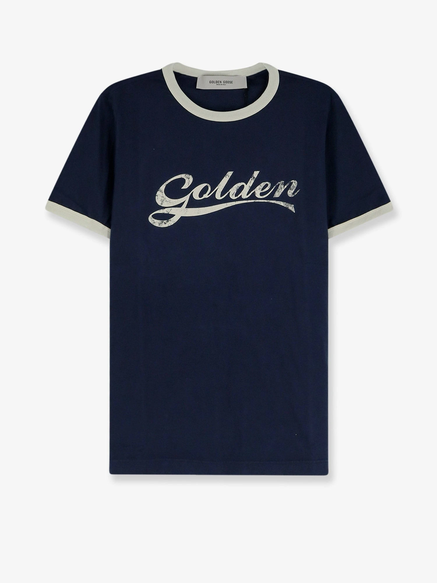 Cotton T-shirt with printed logo on the front.webp