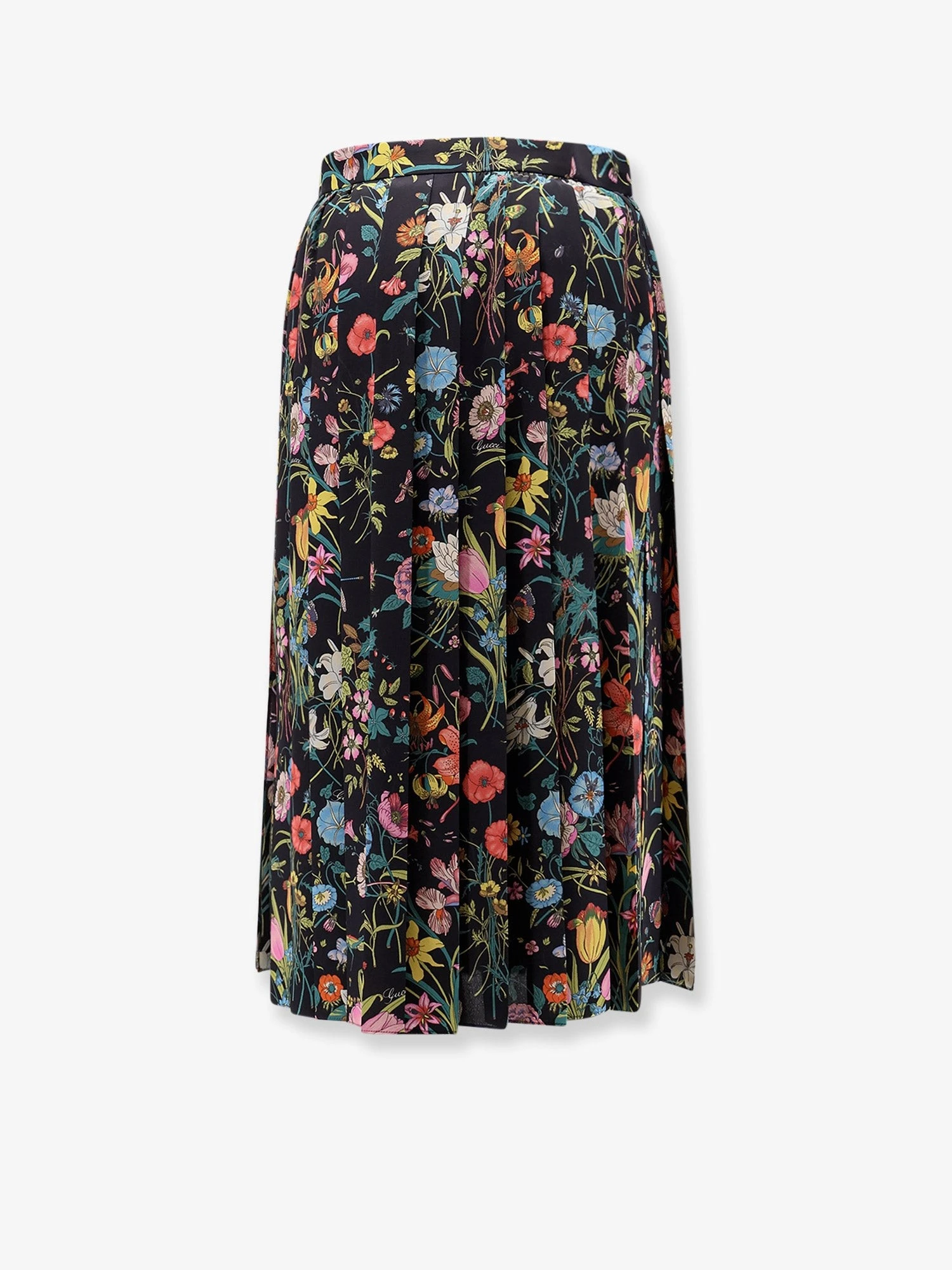 Silk midi skirt with floral print.webp