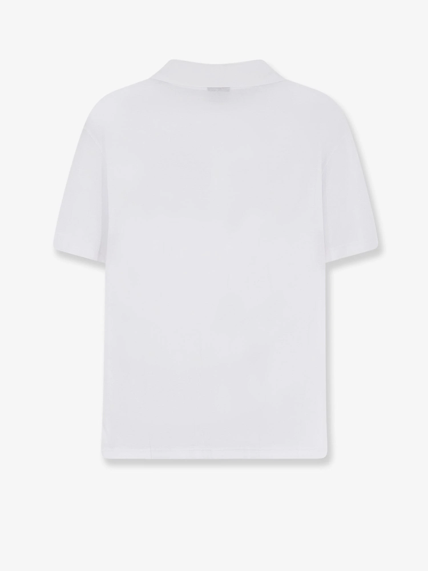 Cotton polo shirt with Web print on the front.webp