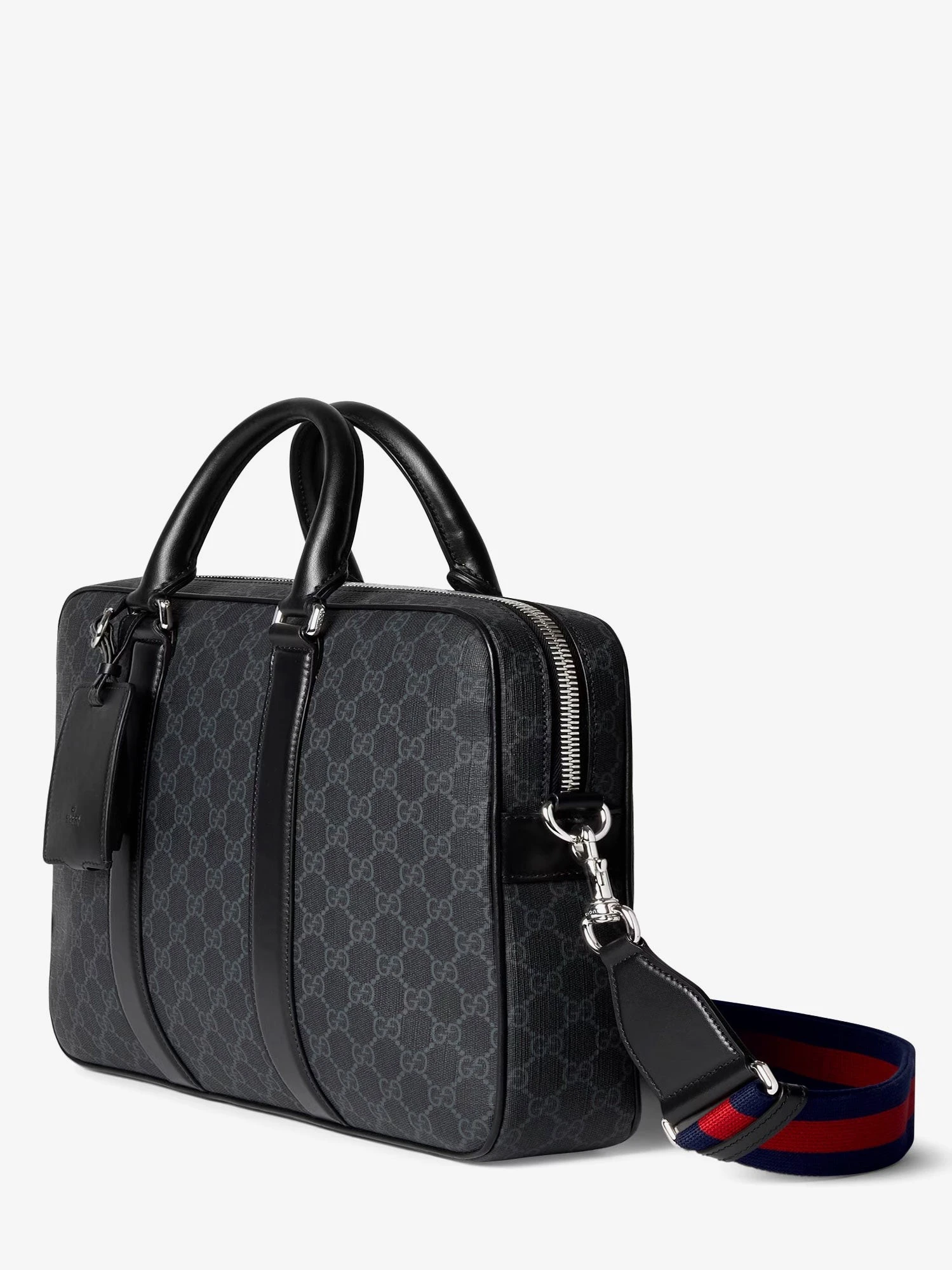 GG Supreme fabric and leather briefcase.webp