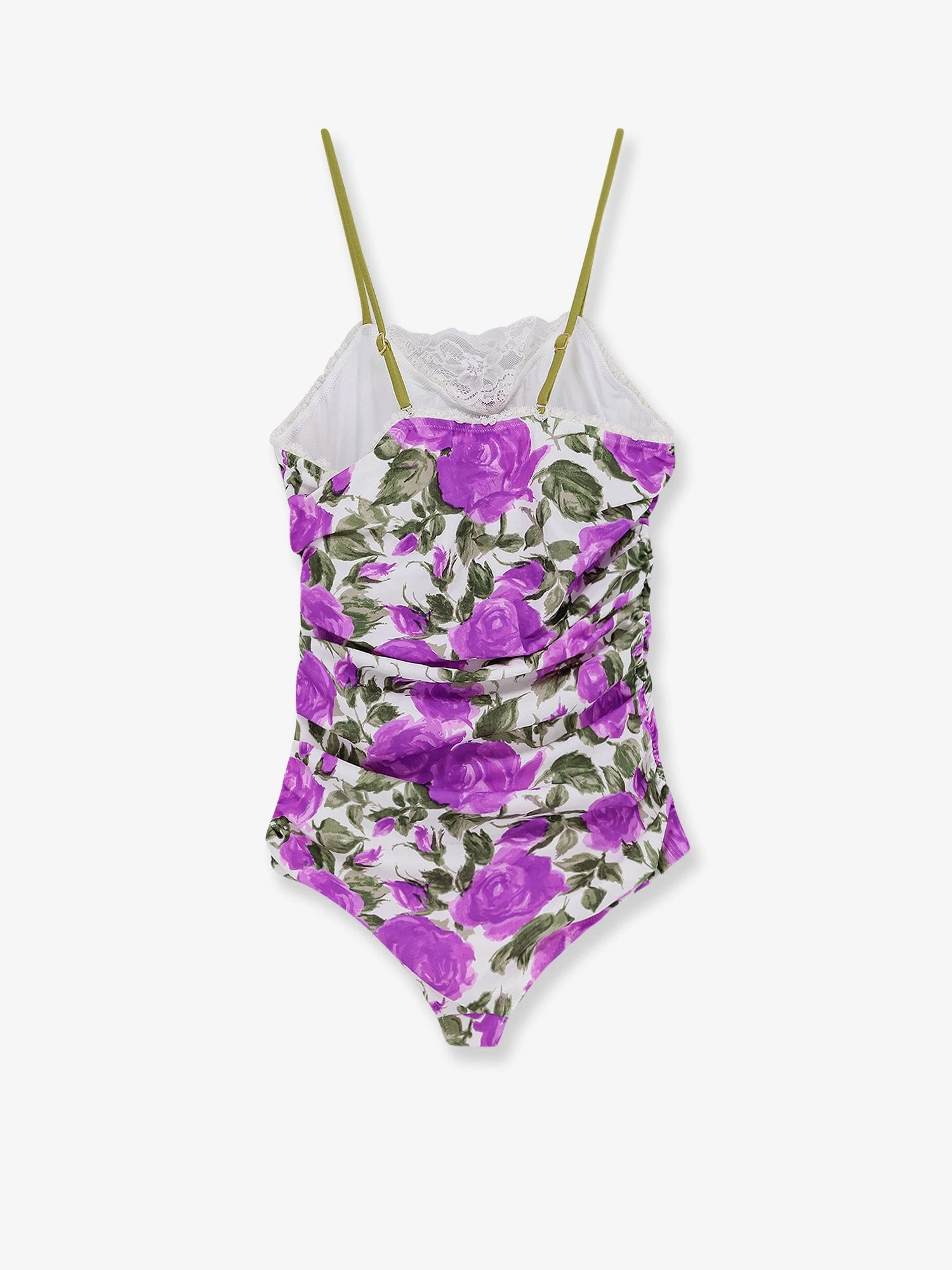 One-piece swimsuit with floral pattern.webp