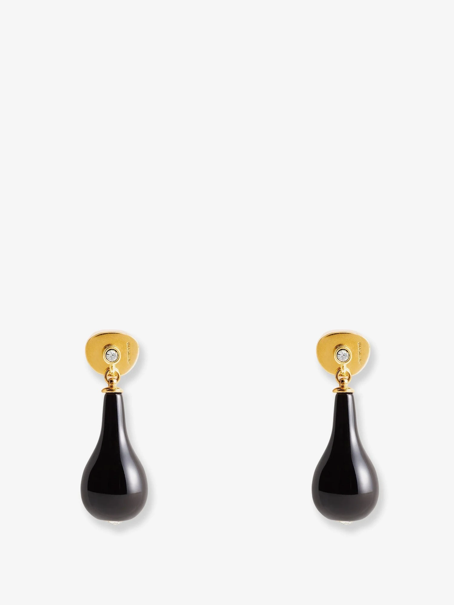 Onyx drops brass earrings.webp
