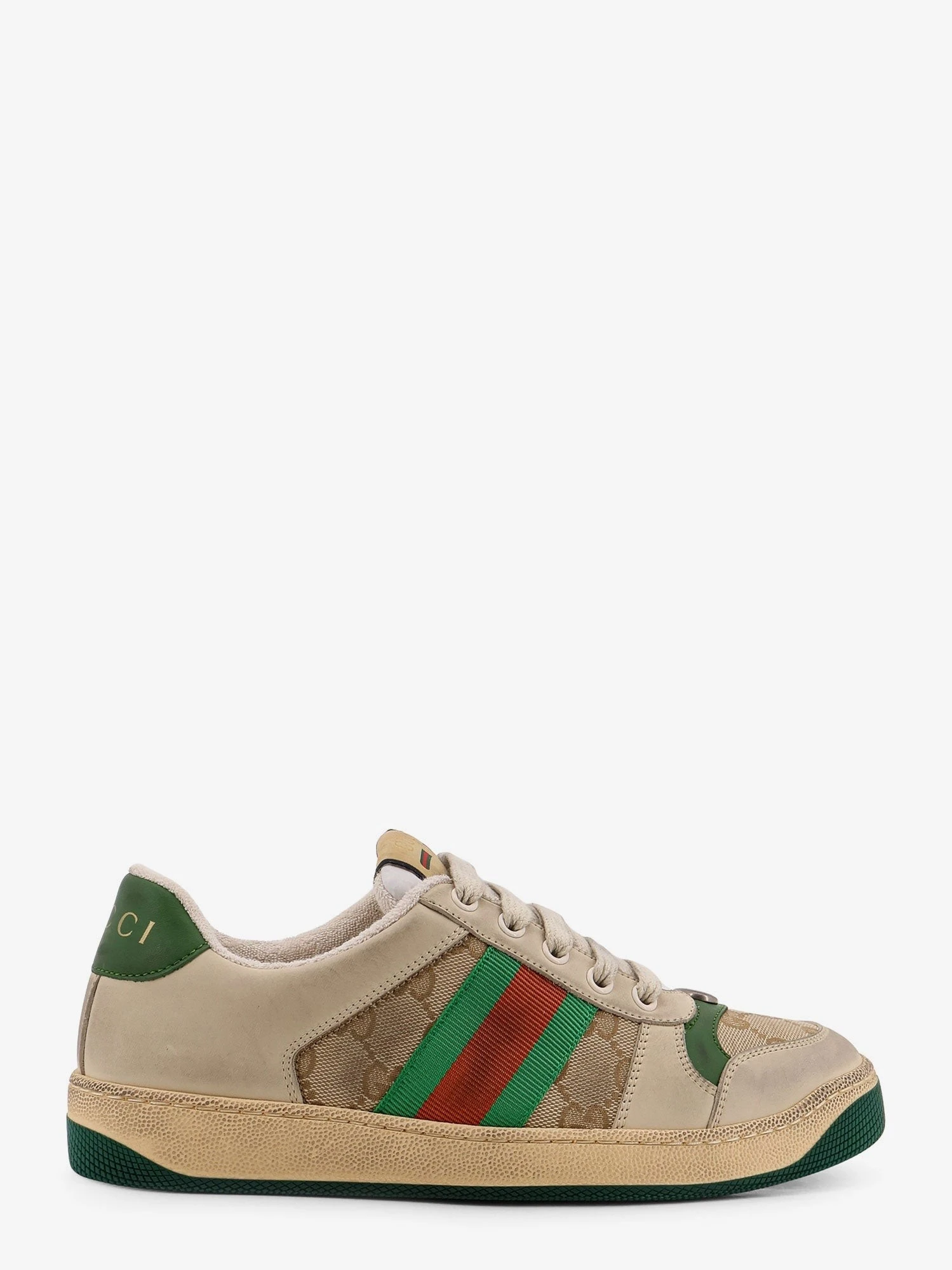 Screener leather and GG Supreme Fabric sneakers.webp