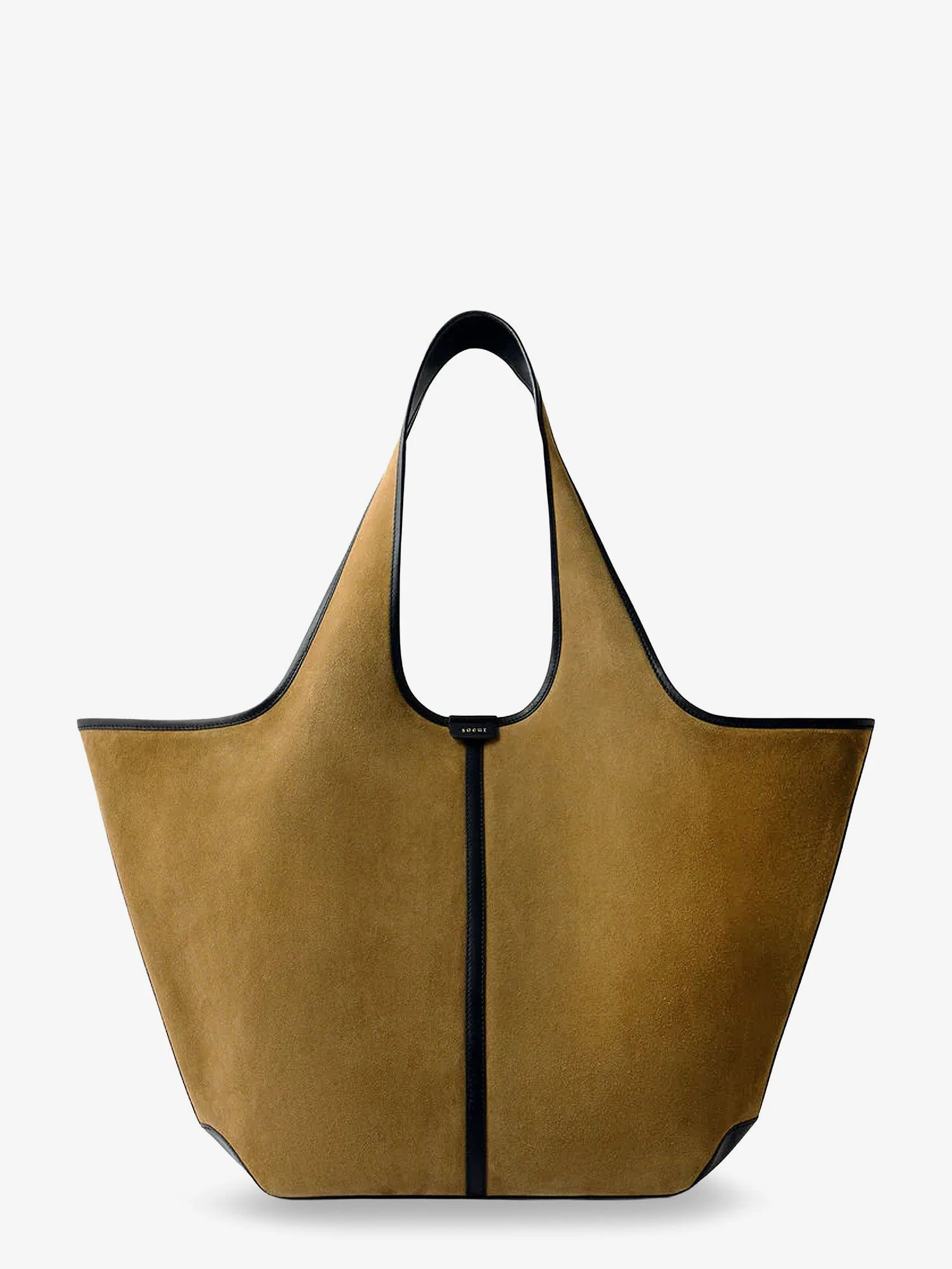 Douce suede and leather shoulder bag.webp