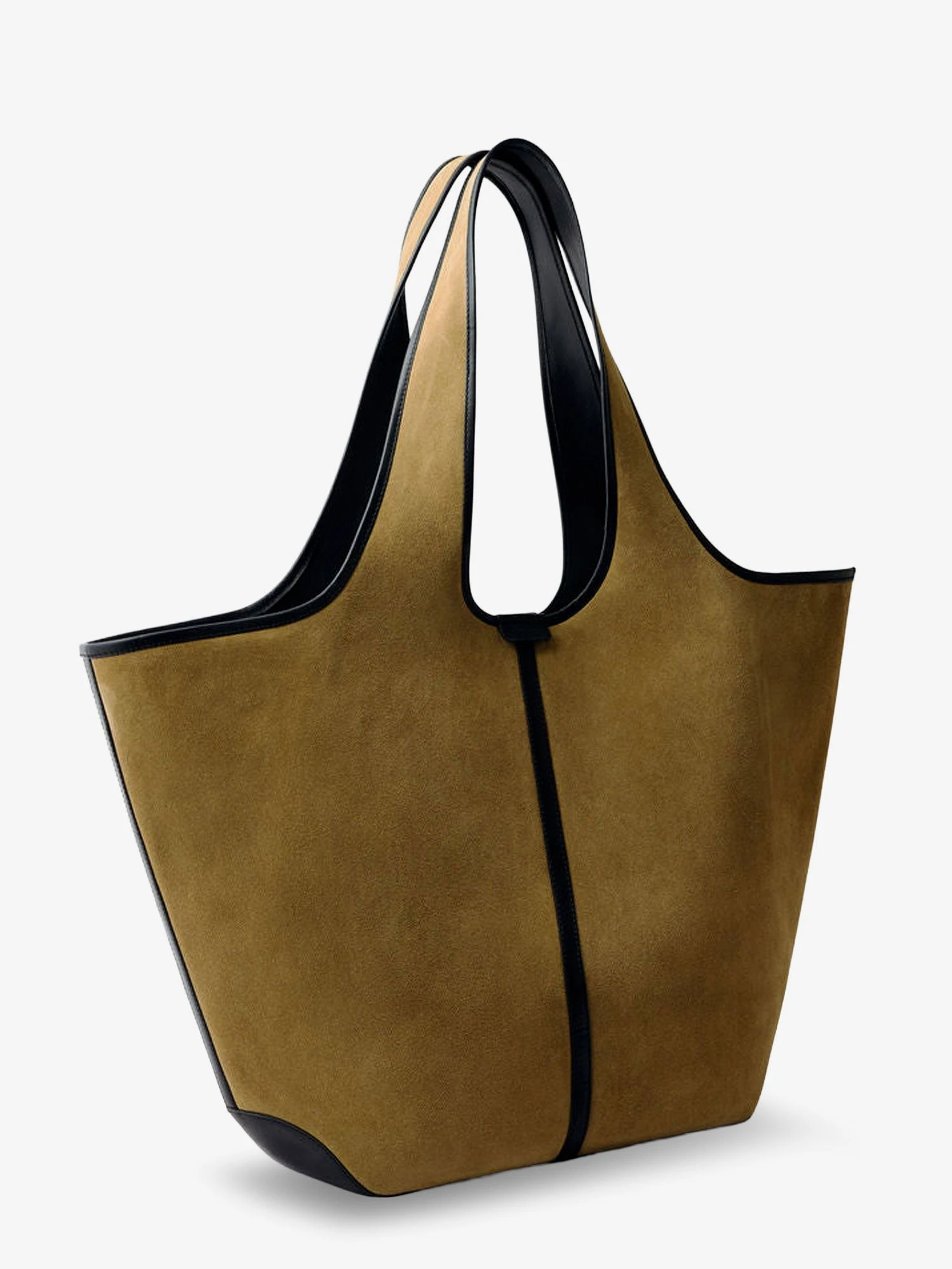 Douce suede and leather shoulder bag.webp