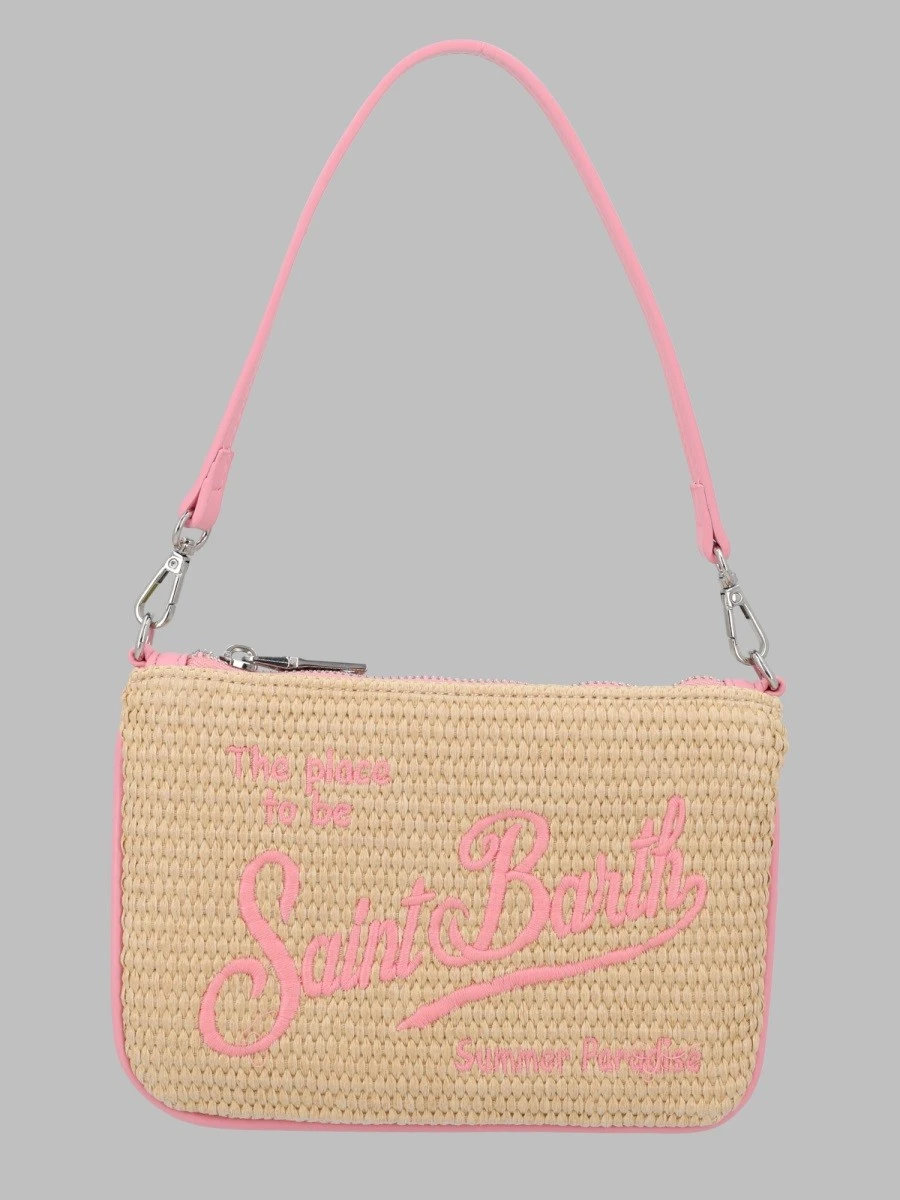 POCHETTE "PARISIENNE" MINI EFFETTO PAGLIA.webp