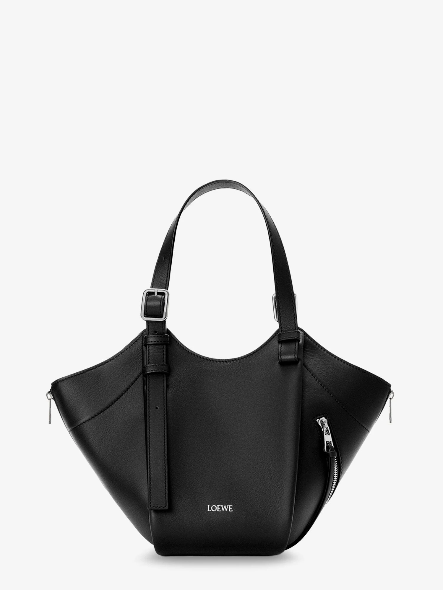 Hammock Flip leather handbag with front lettering logo.webp