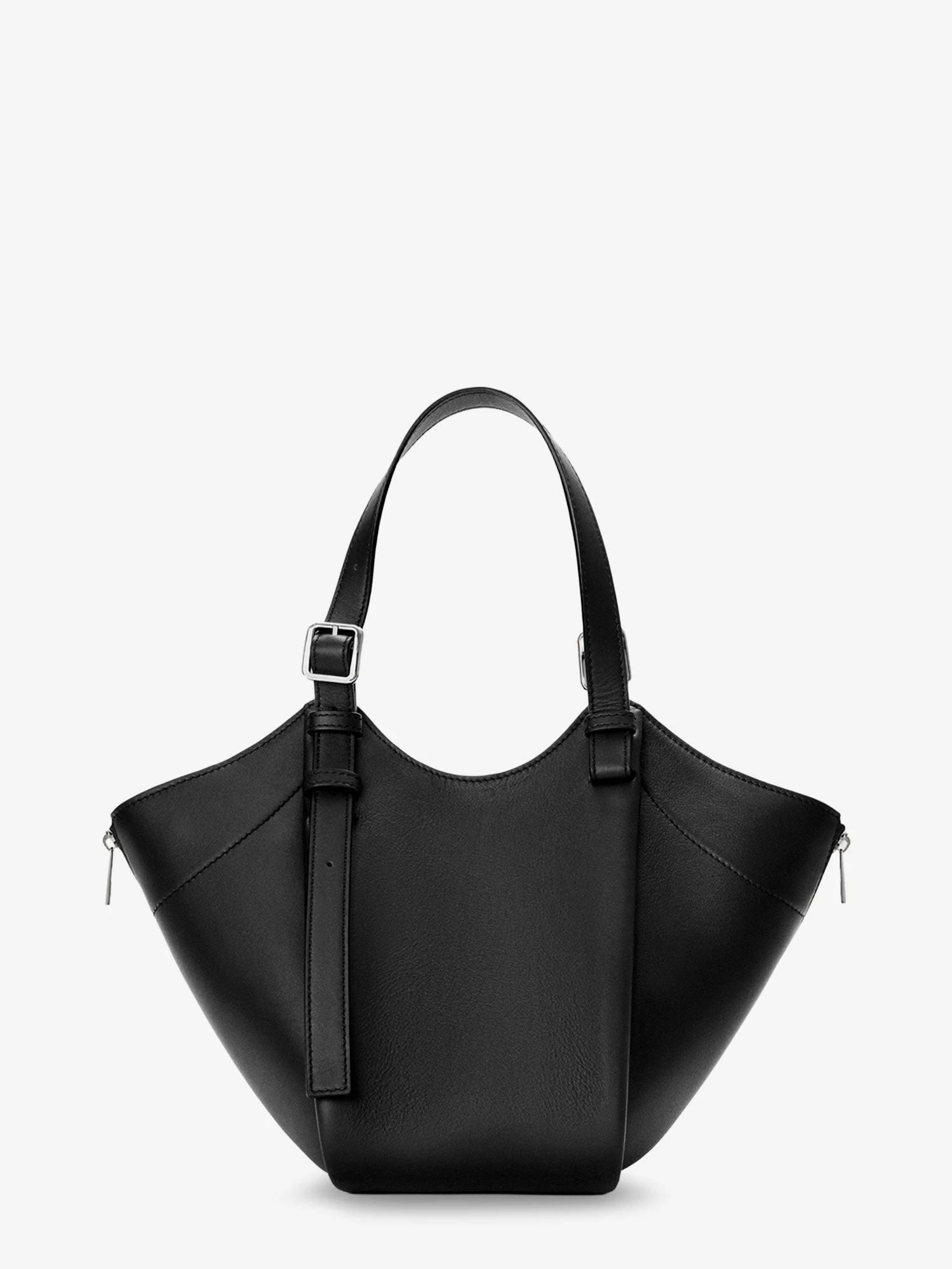 Hammock Flip leather handbag with front lettering logo.webp