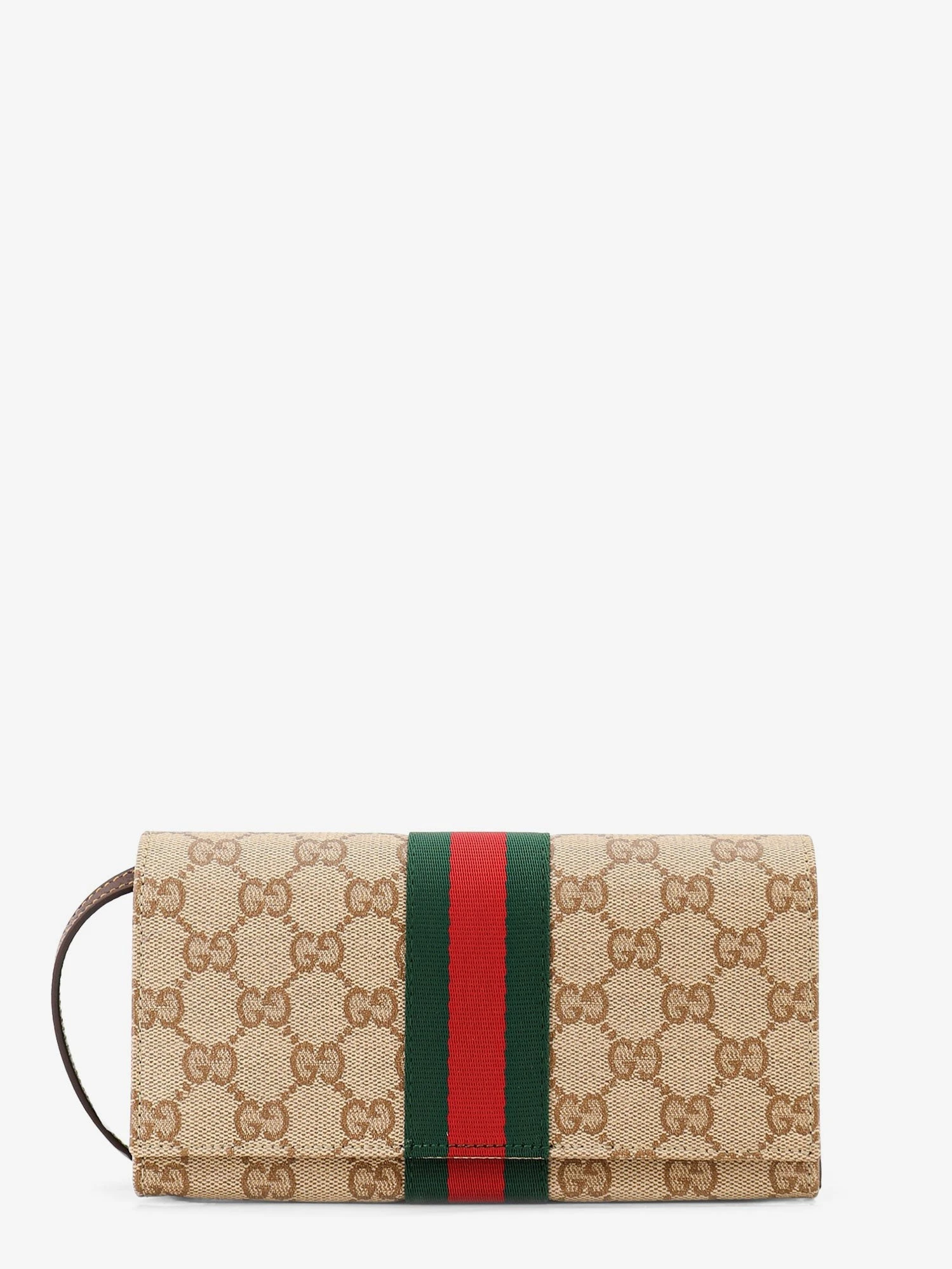 GG fabric shoulder bag with Nastro Web detail.webp