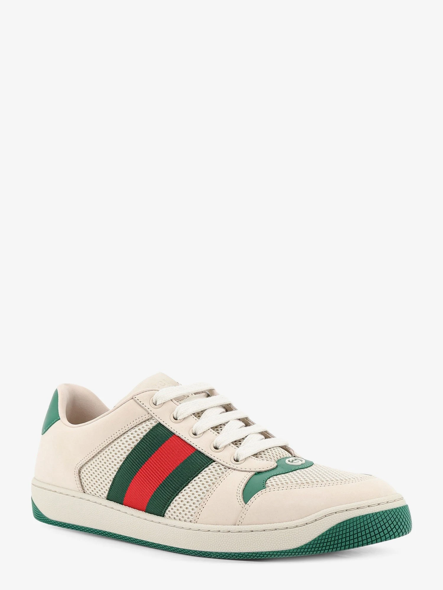 Screener mesh and leather sneakers with Nastro Web on the side.webp