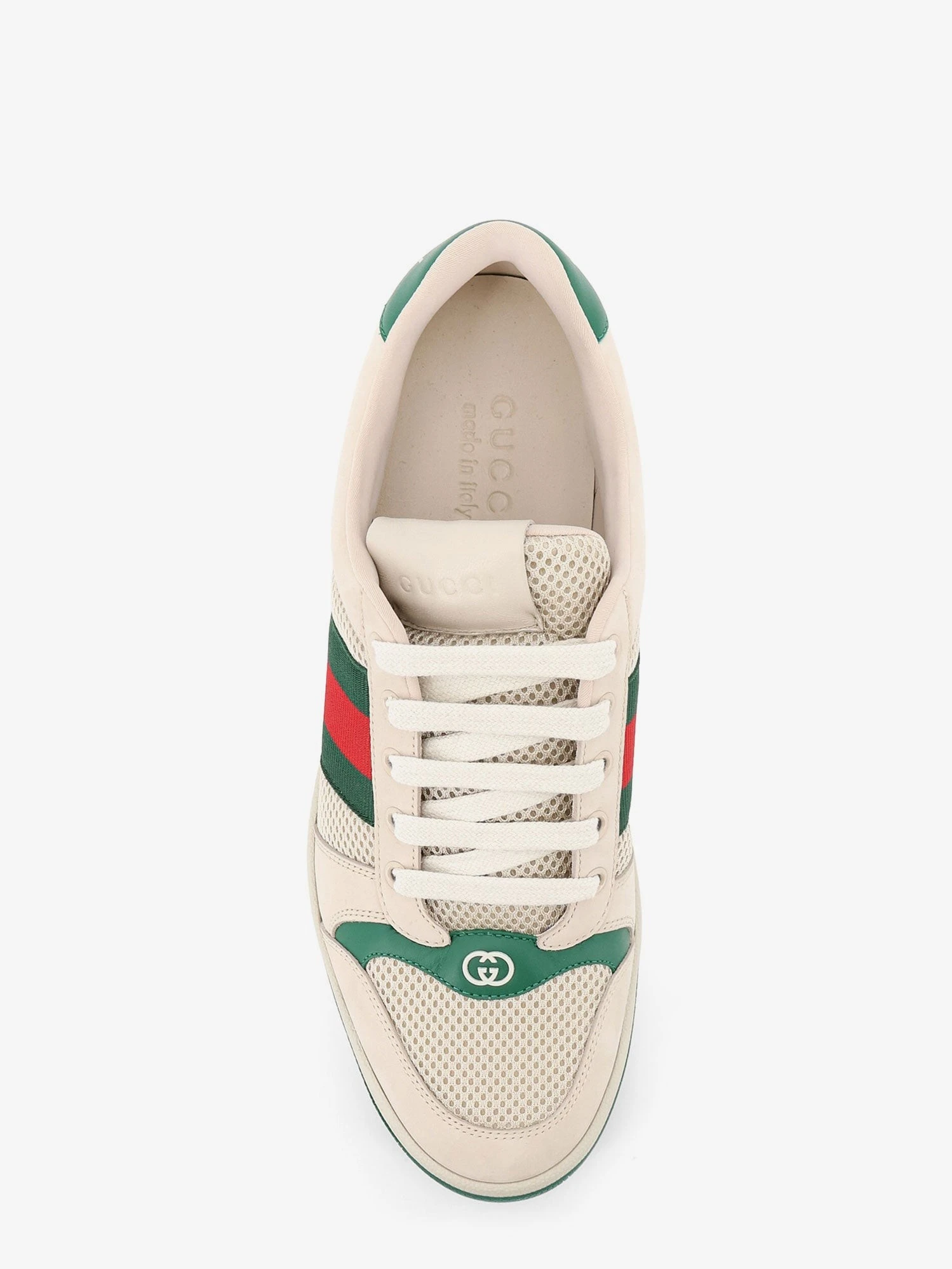 Screener mesh and leather sneakers with Nastro Web on the side.webp