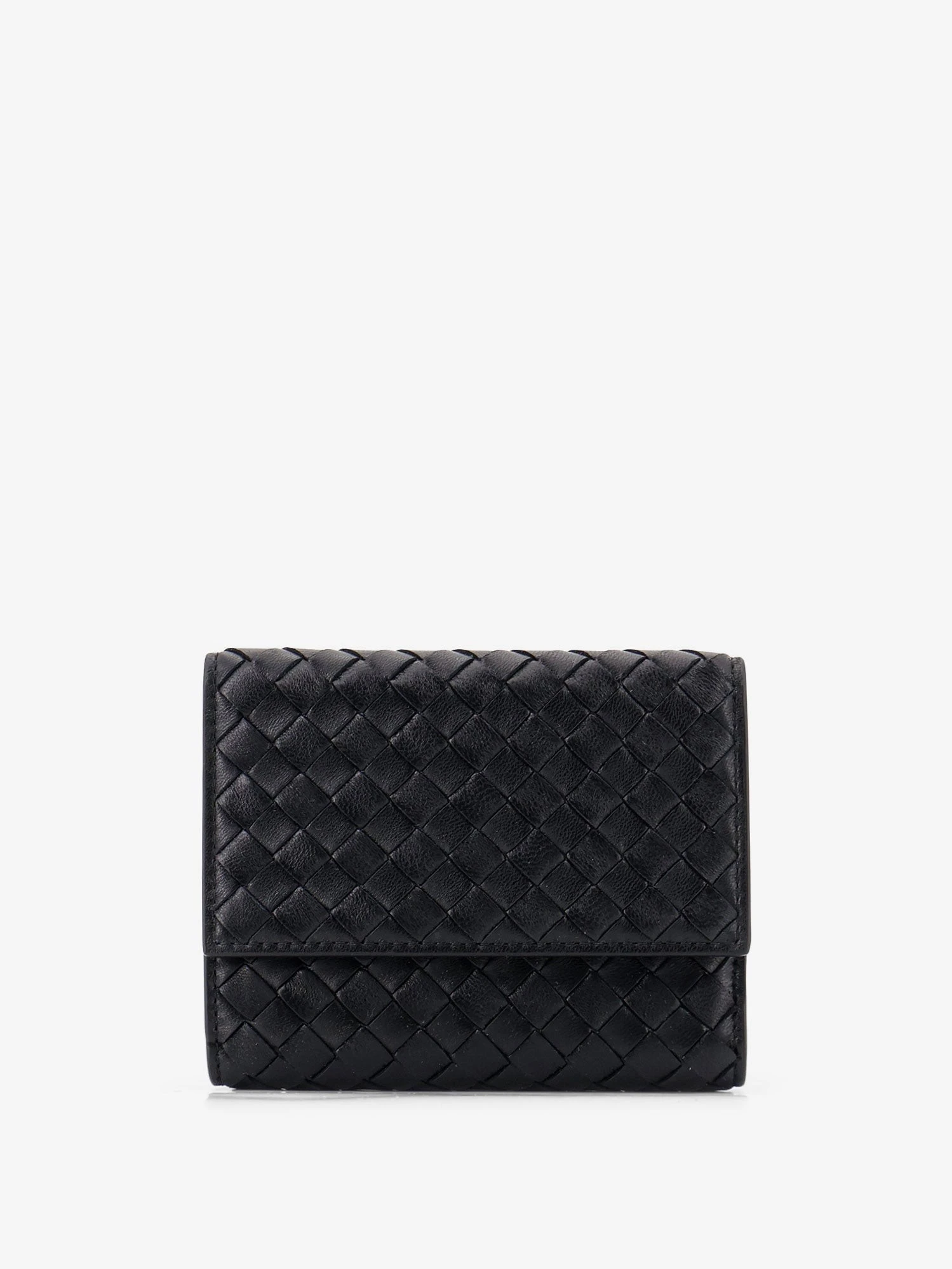 Bi-fold Intrecciato wallet with zip.webp