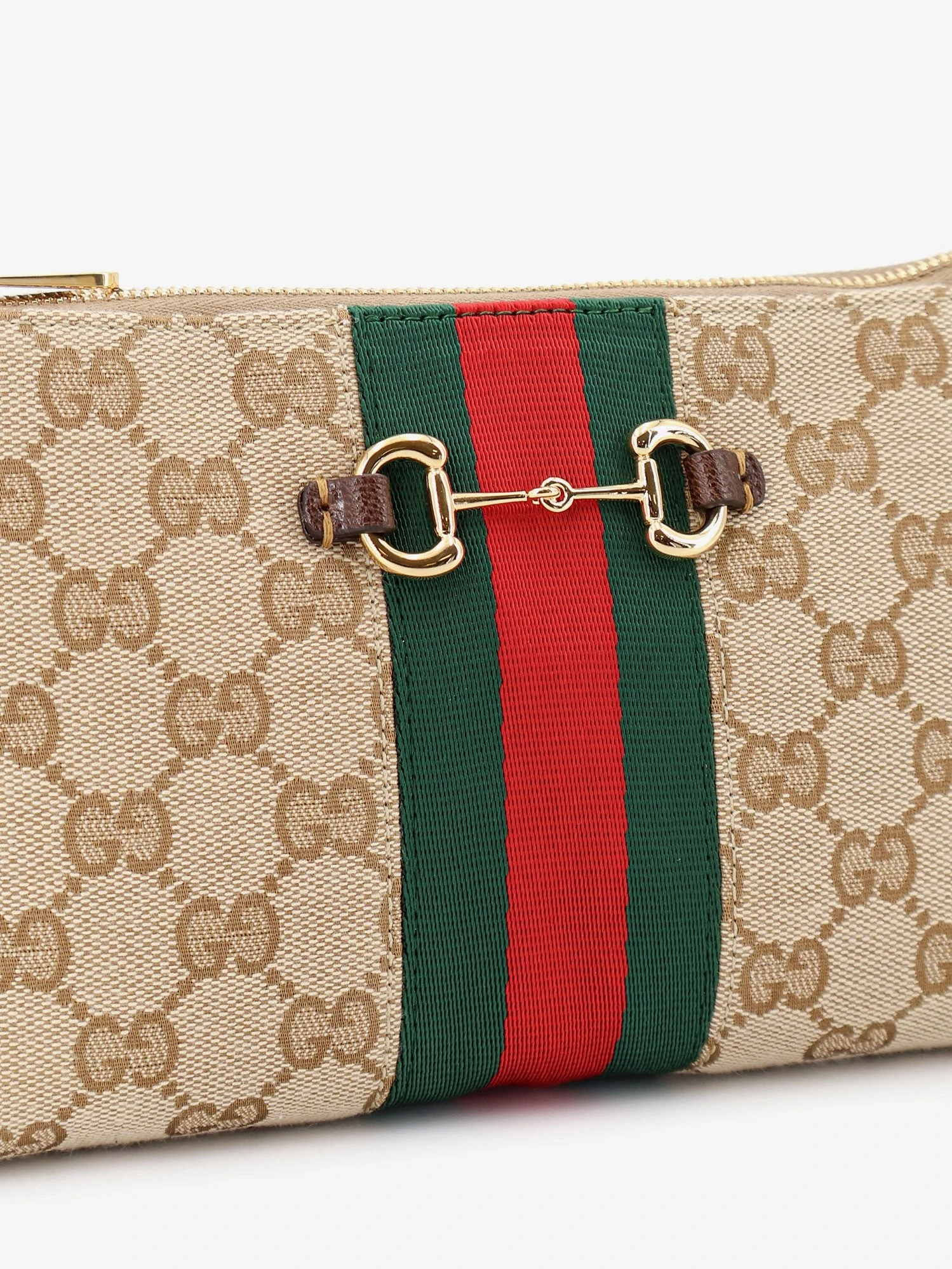GG fabric crossbody with Nastro Web detail on the front.webp