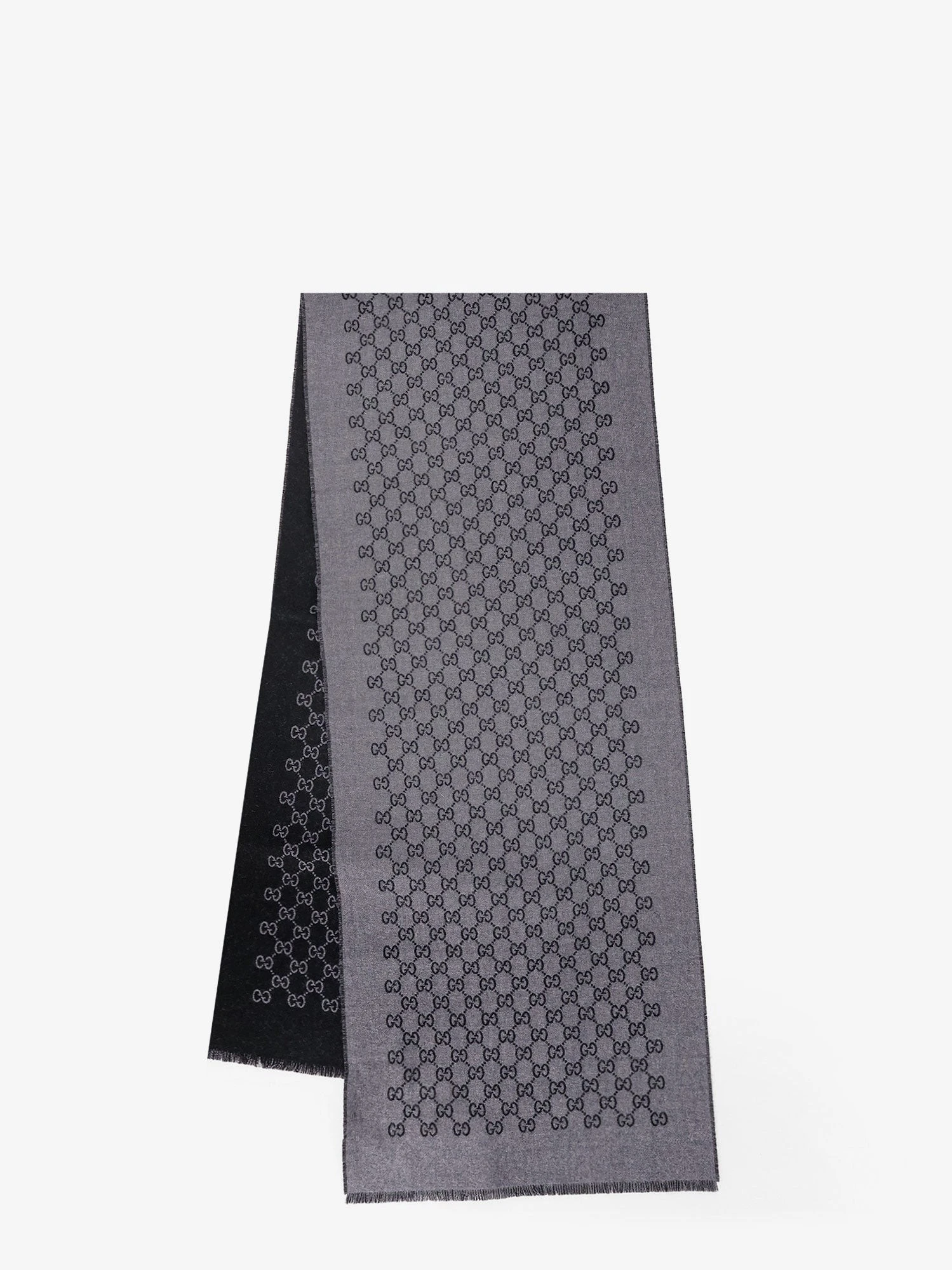 Double wool jacquard scarf with GG motif.webp