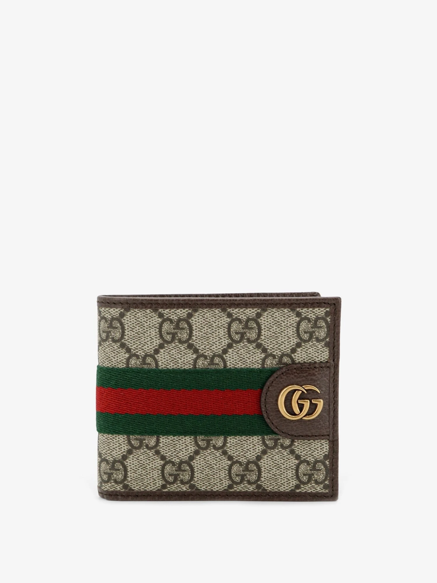 Coated canvas wallet with GG motif.webp