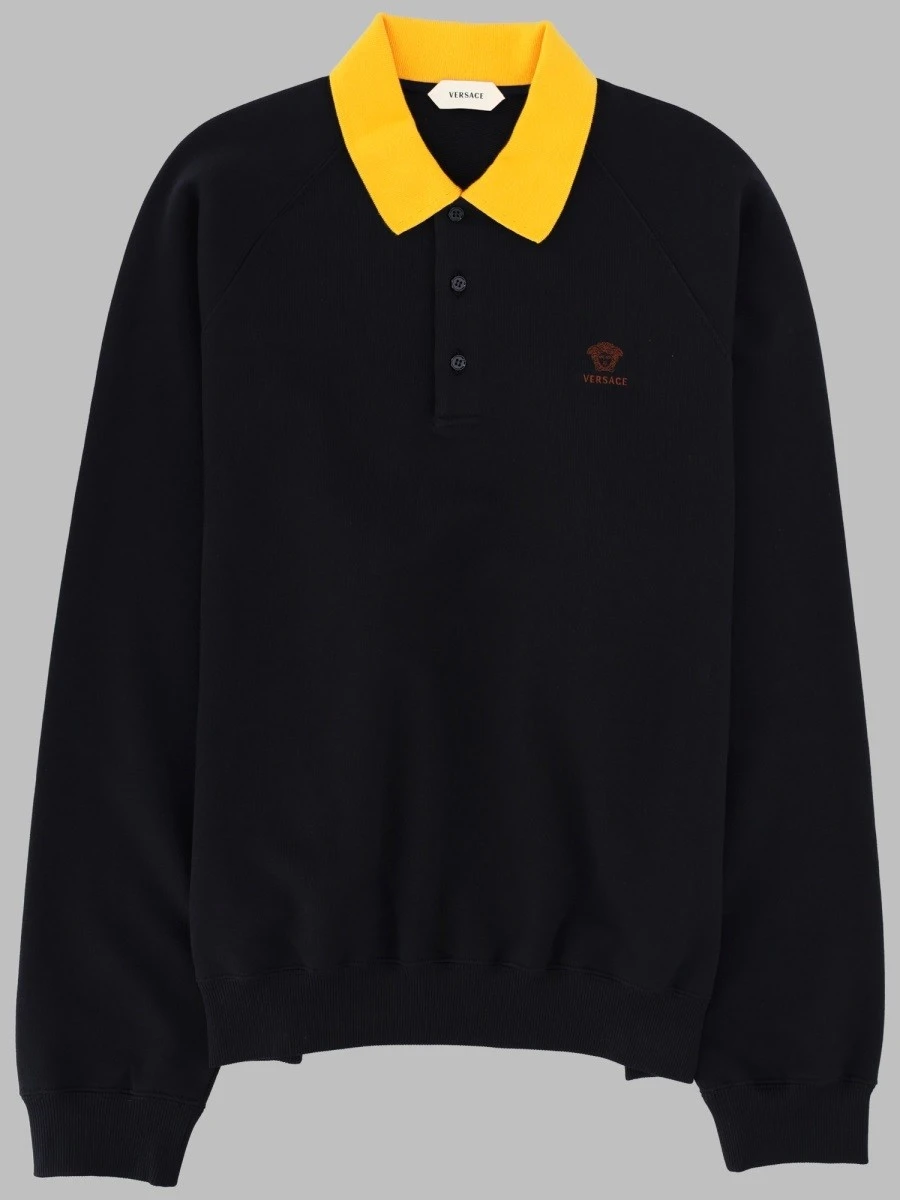 FELPA CON COLLETTO POLO E LOGO.webp