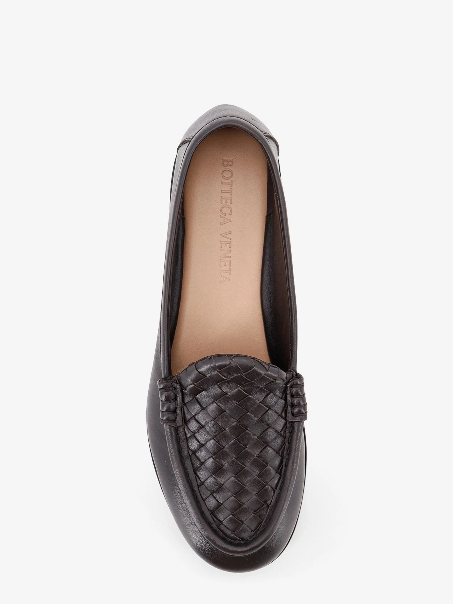 Silenzio leather loafers with Intrecciato motif.webp