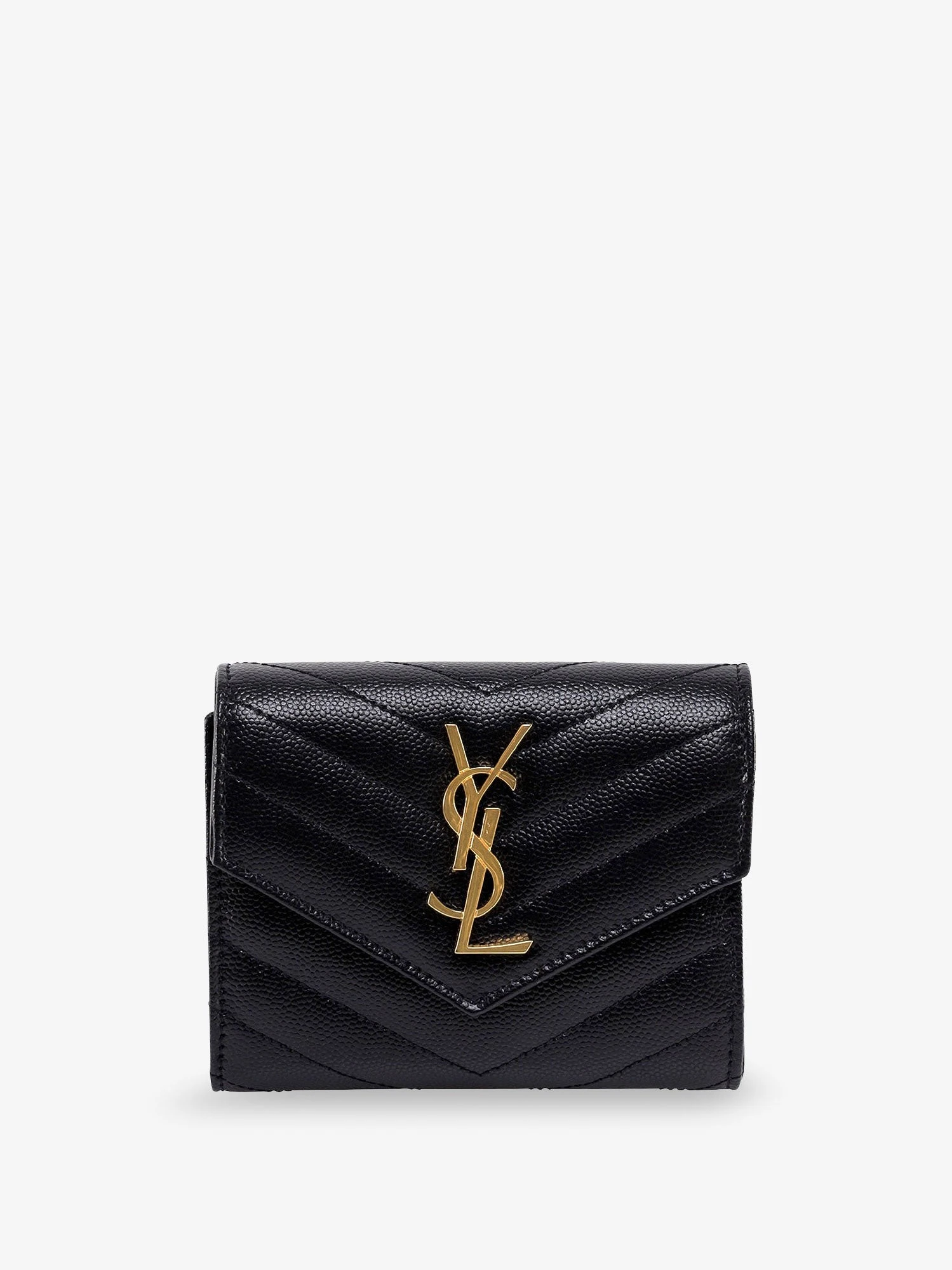 Leather wallet with Cassandre logo on the front.webp