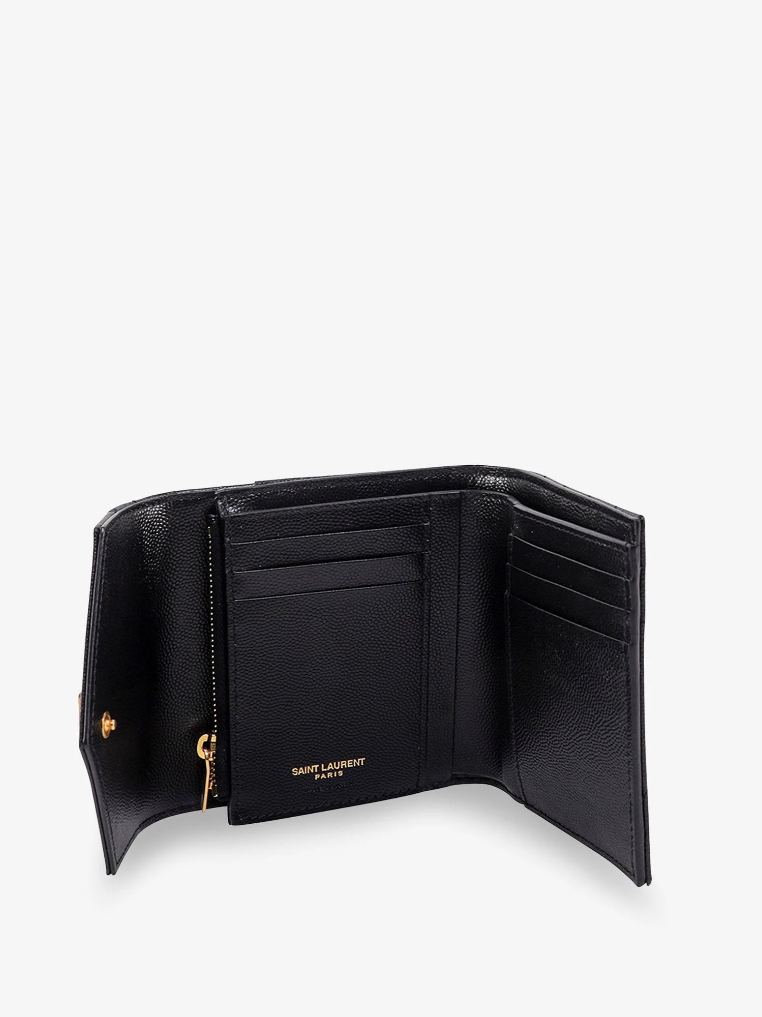 Leather wallet with Cassandre logo on the front.webp