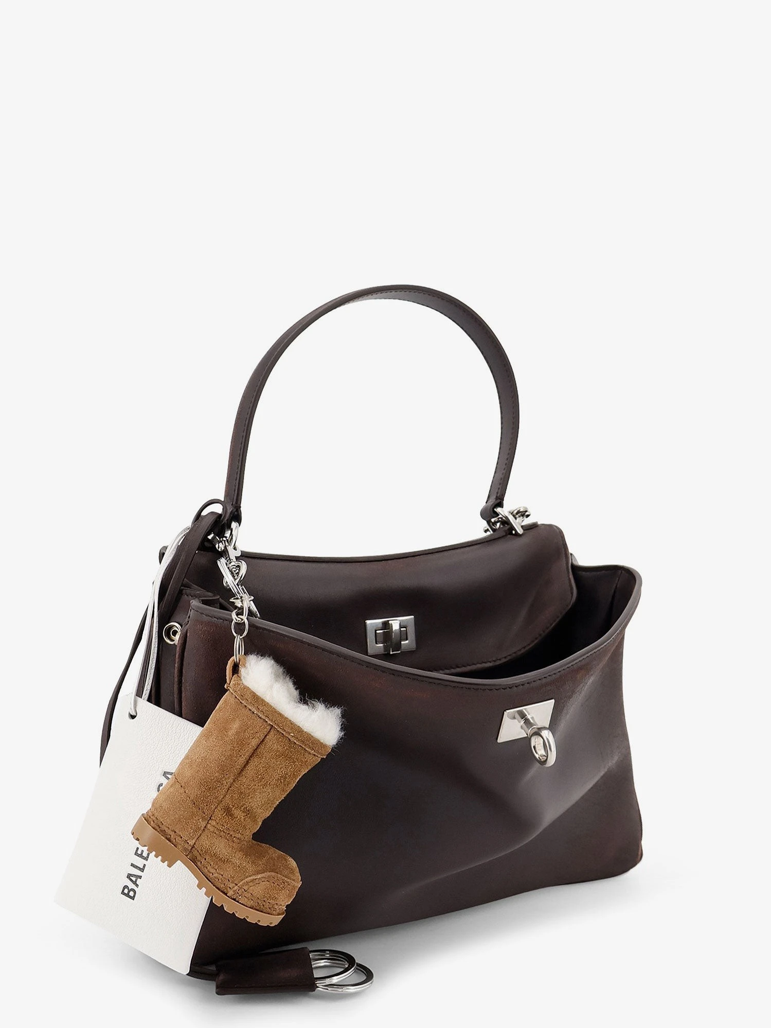 Rodeo S leather crossbody bag with vintage motif.webp