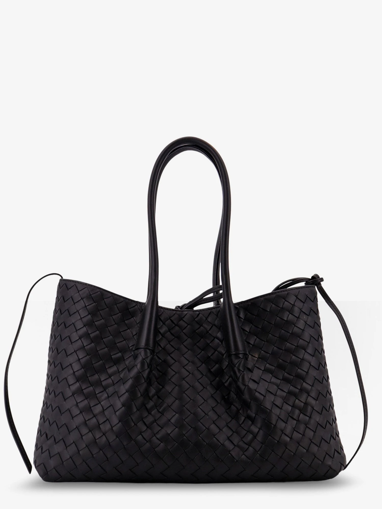 Pinacoteca leather handbag with Intrecciato motif.webp