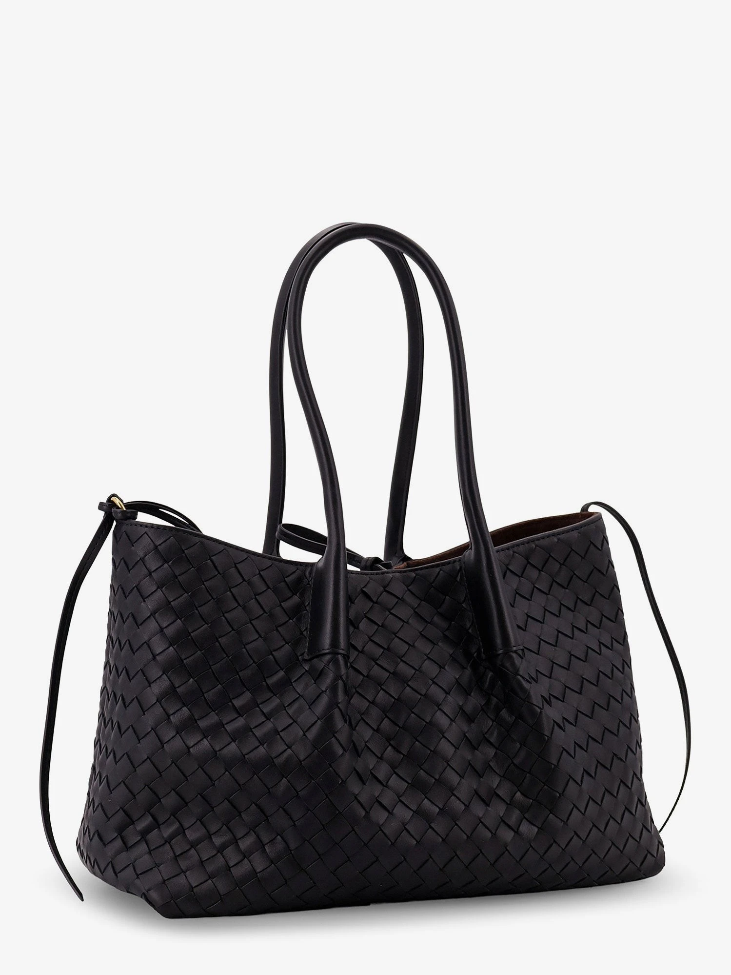 Pinacoteca leather handbag with Intrecciato motif.webp