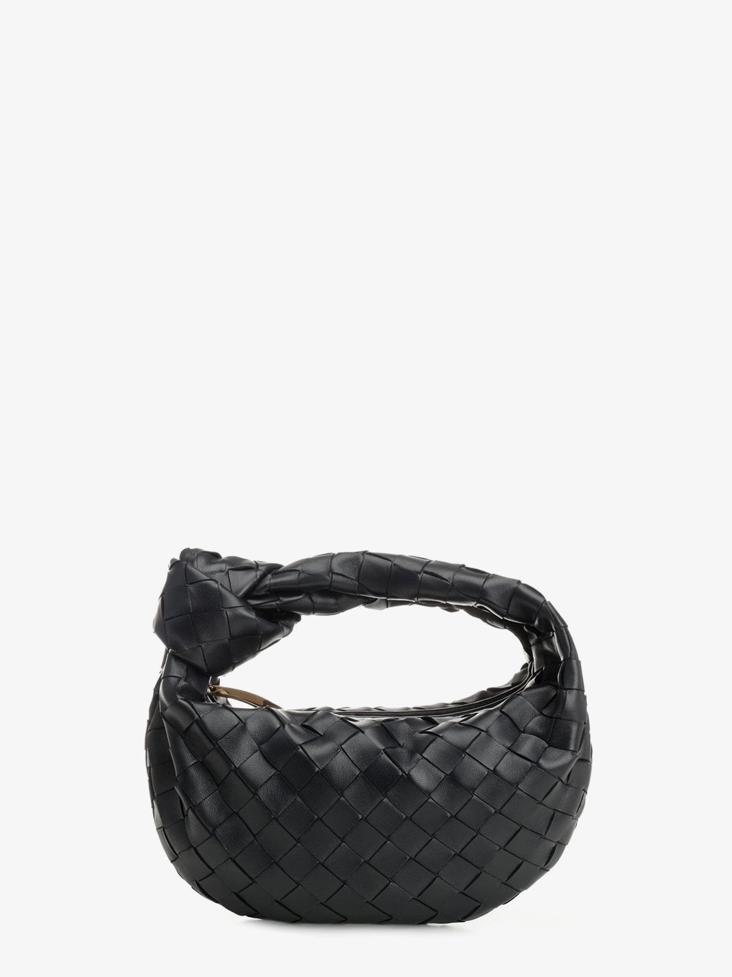 Mini Jodie leather handbag with Intrecciato motif.webp