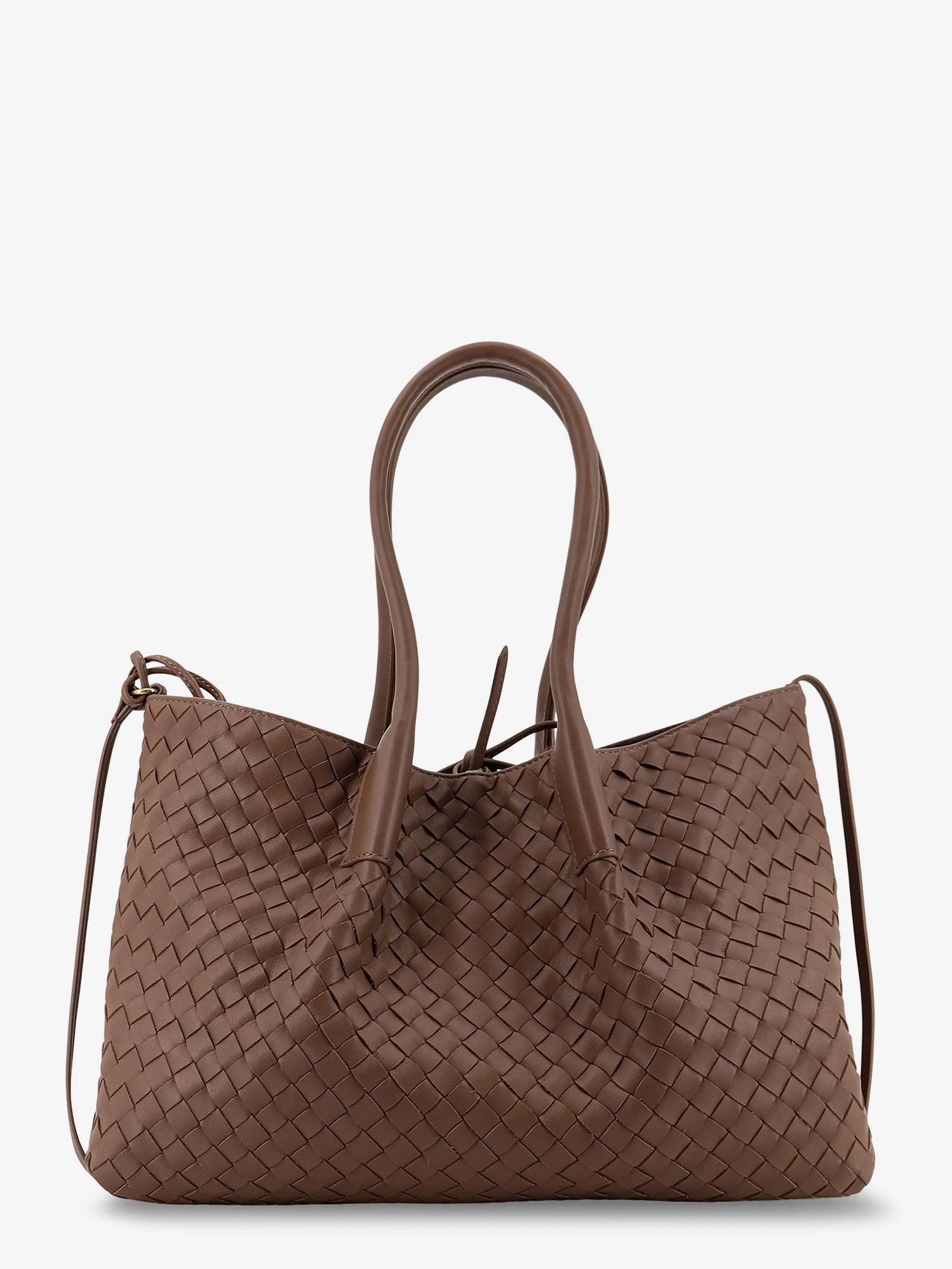Pinacoteca leather handbag with Intrecciato motif.webp