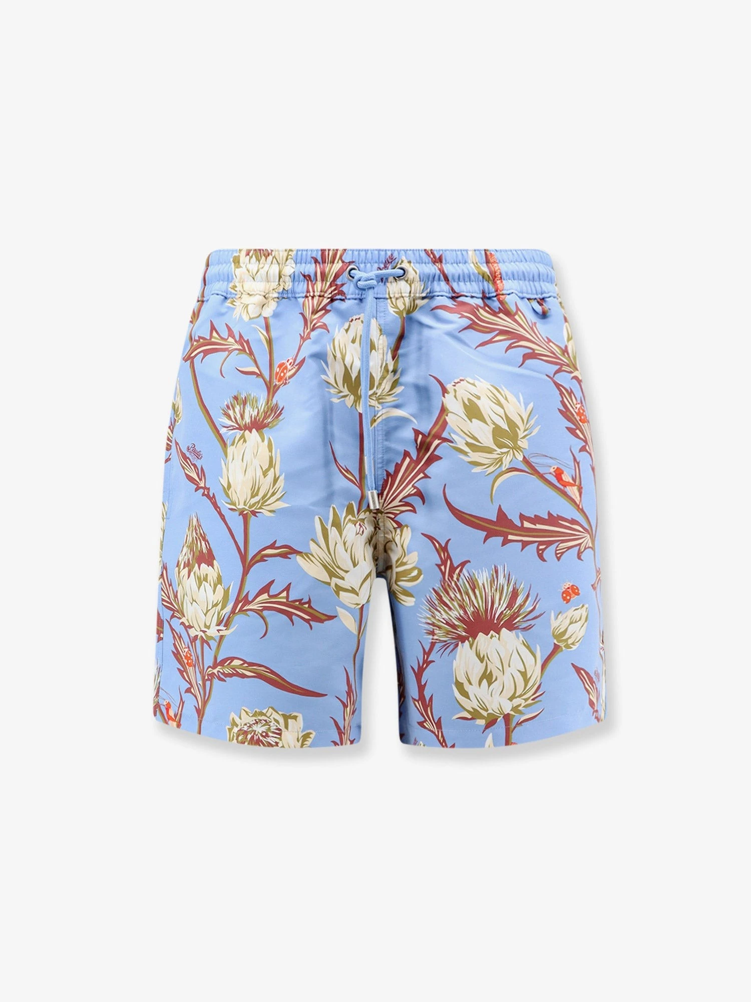 Paula's Ibiza floral print nylon swim trunks.webp