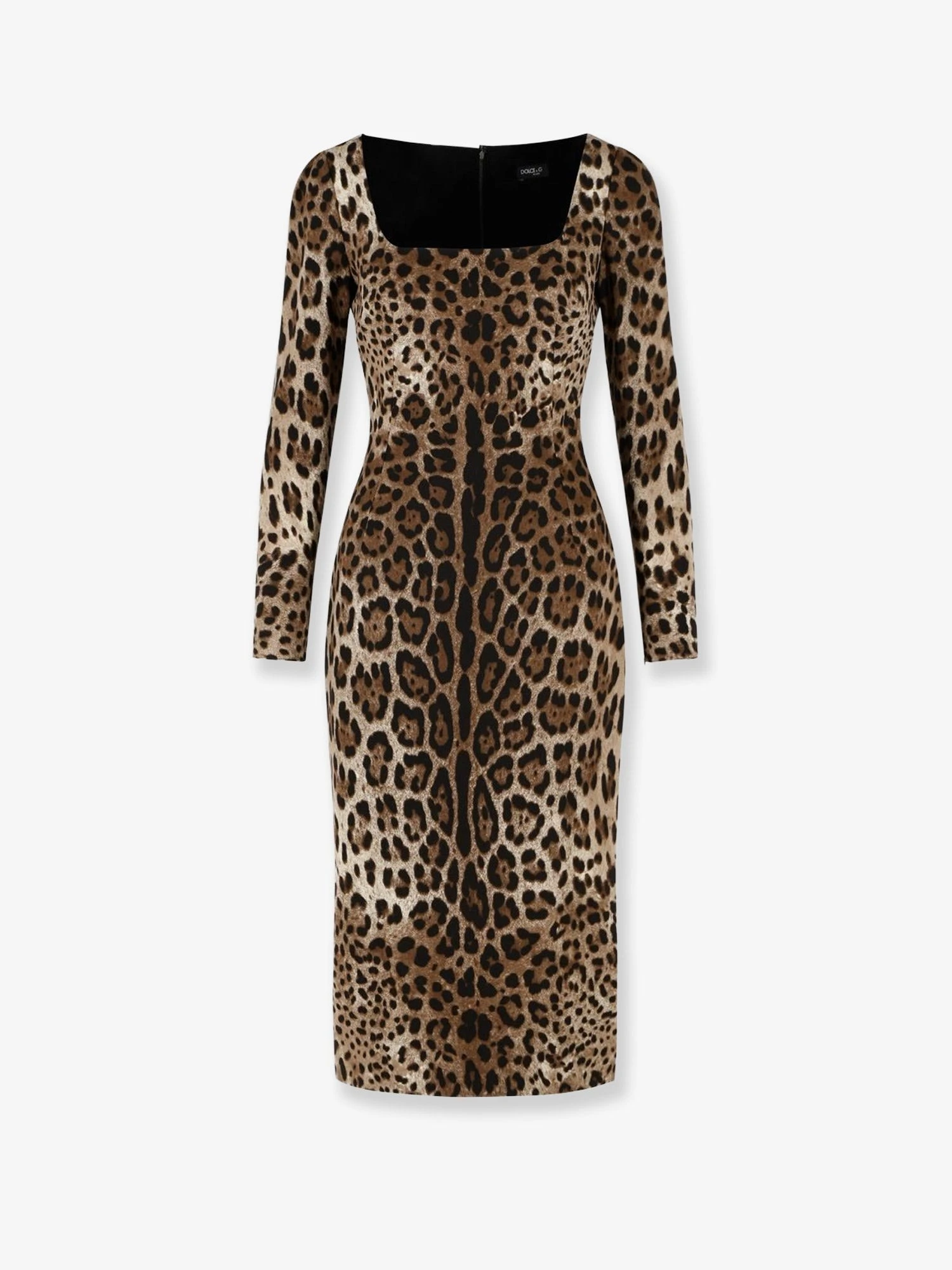 Midi Dress with Animal Print.webp