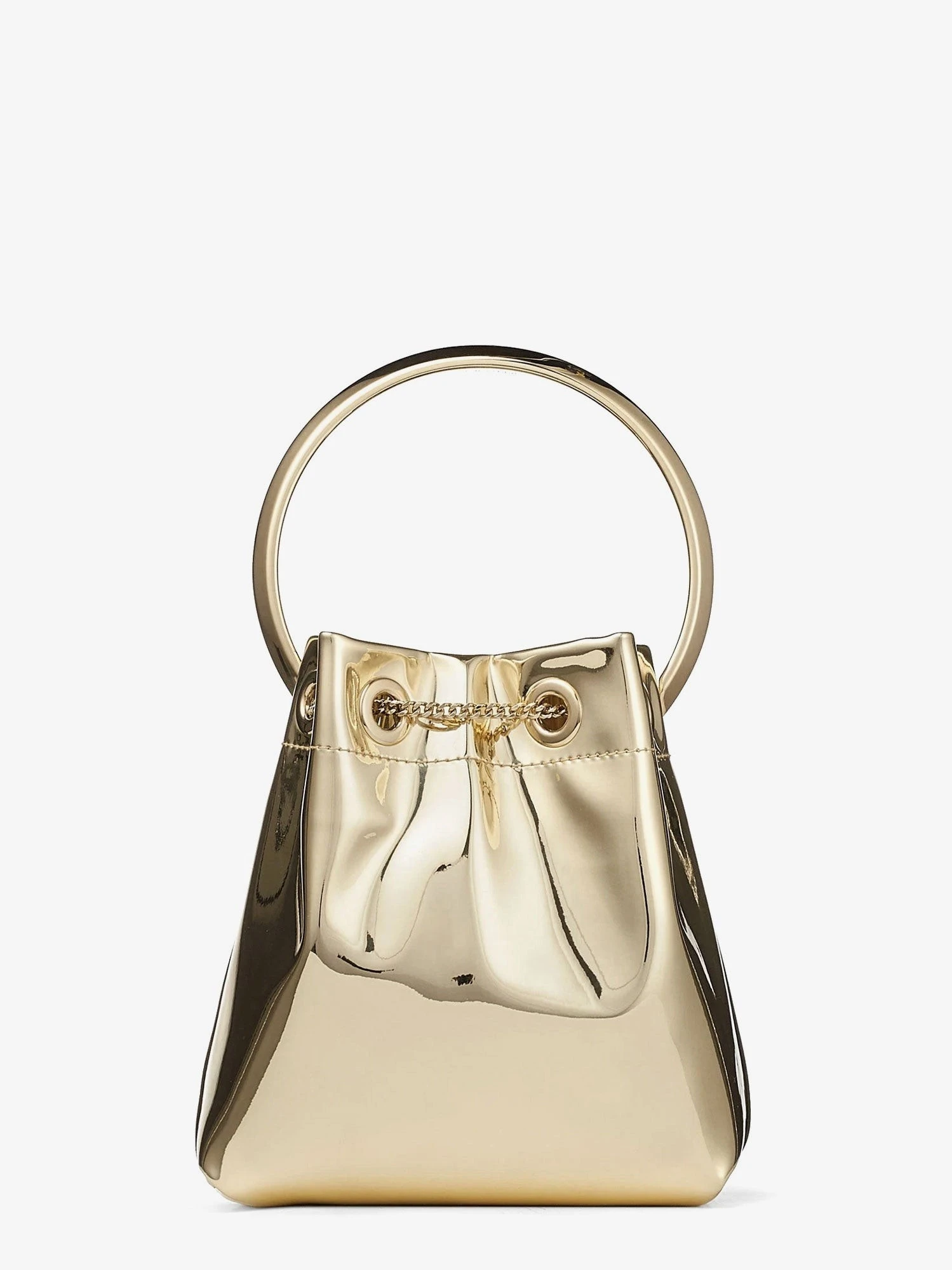 Bon Bon Metallic Leather Bucket Bag.webp