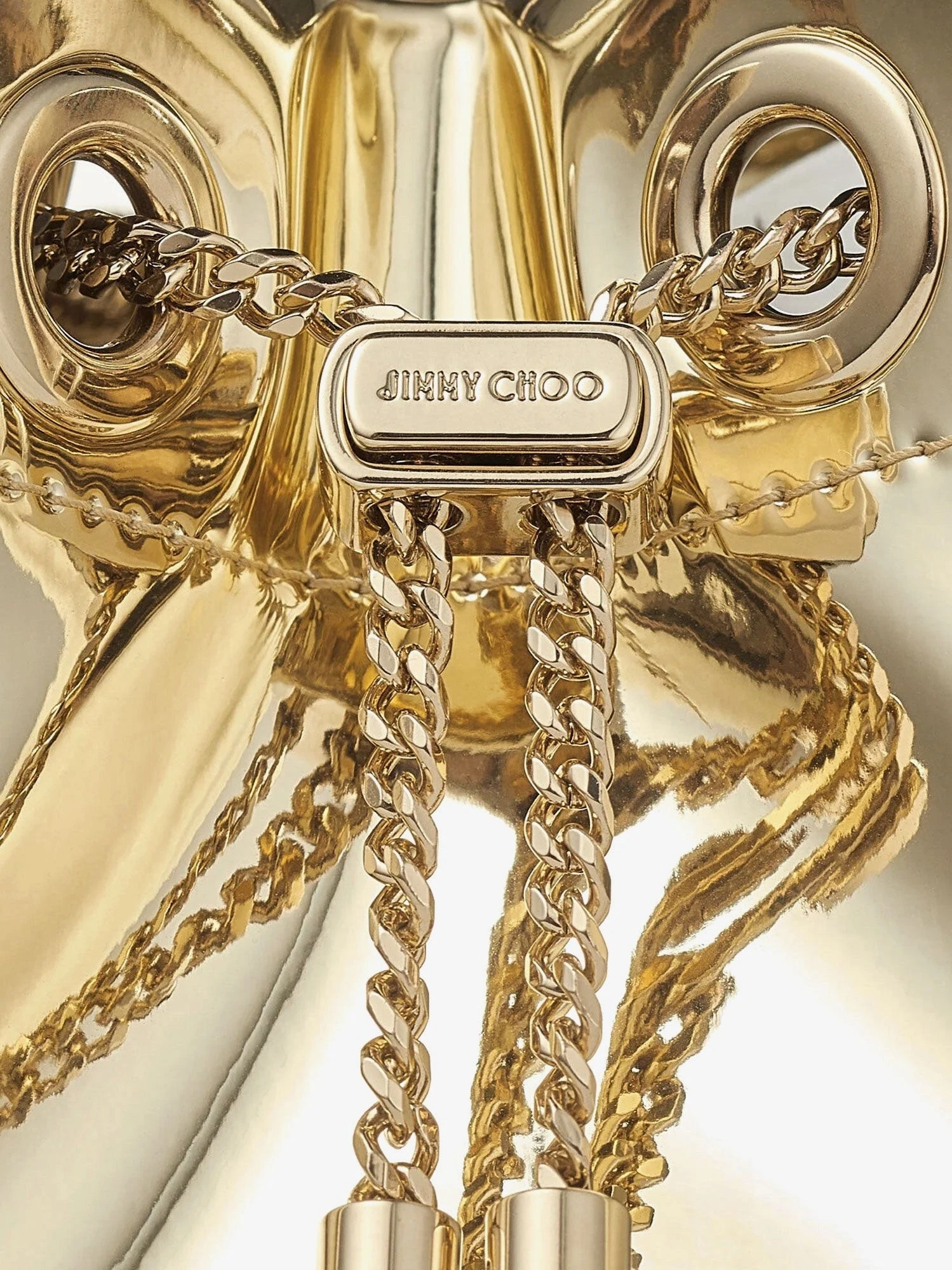 Bon Bon Metallic Leather Bucket Bag.webp