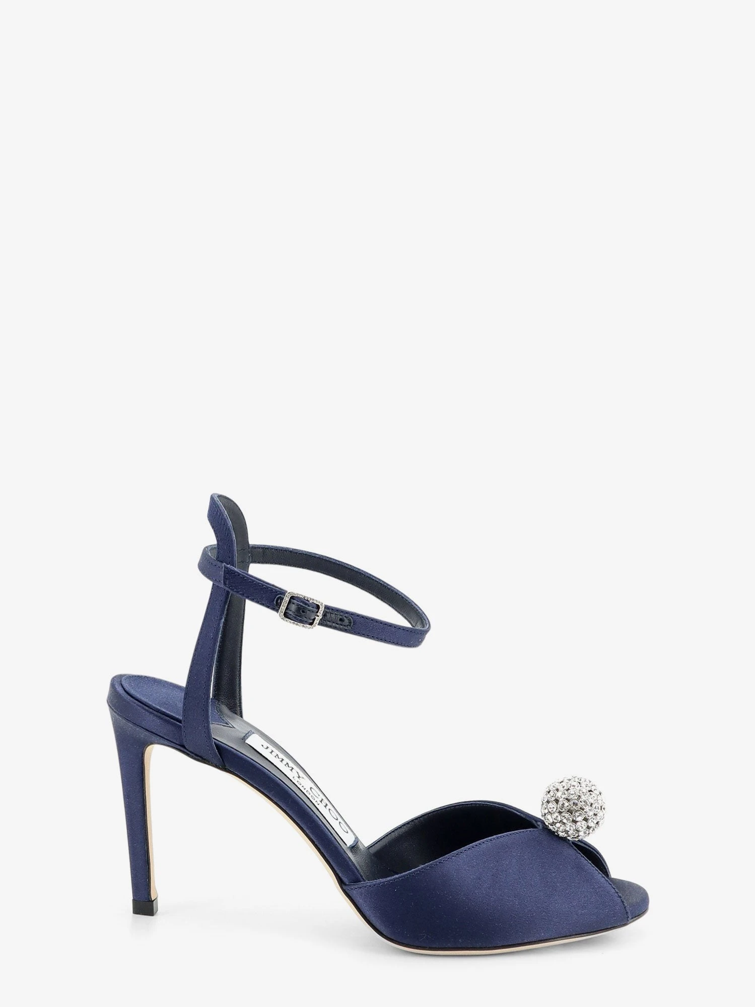 Sacora satin sandals with crystal detail.webp