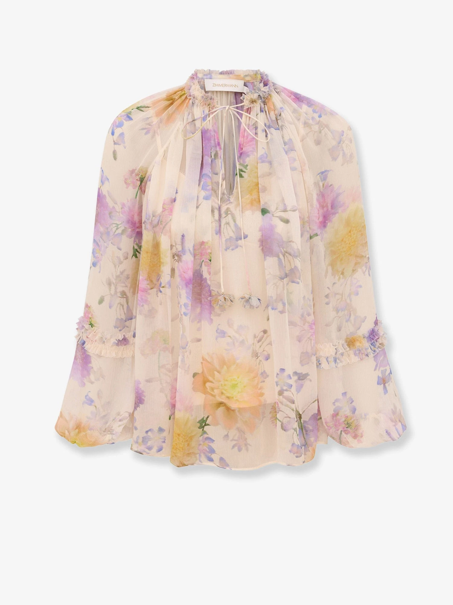 Luna viscose shirt with floral print.webp
