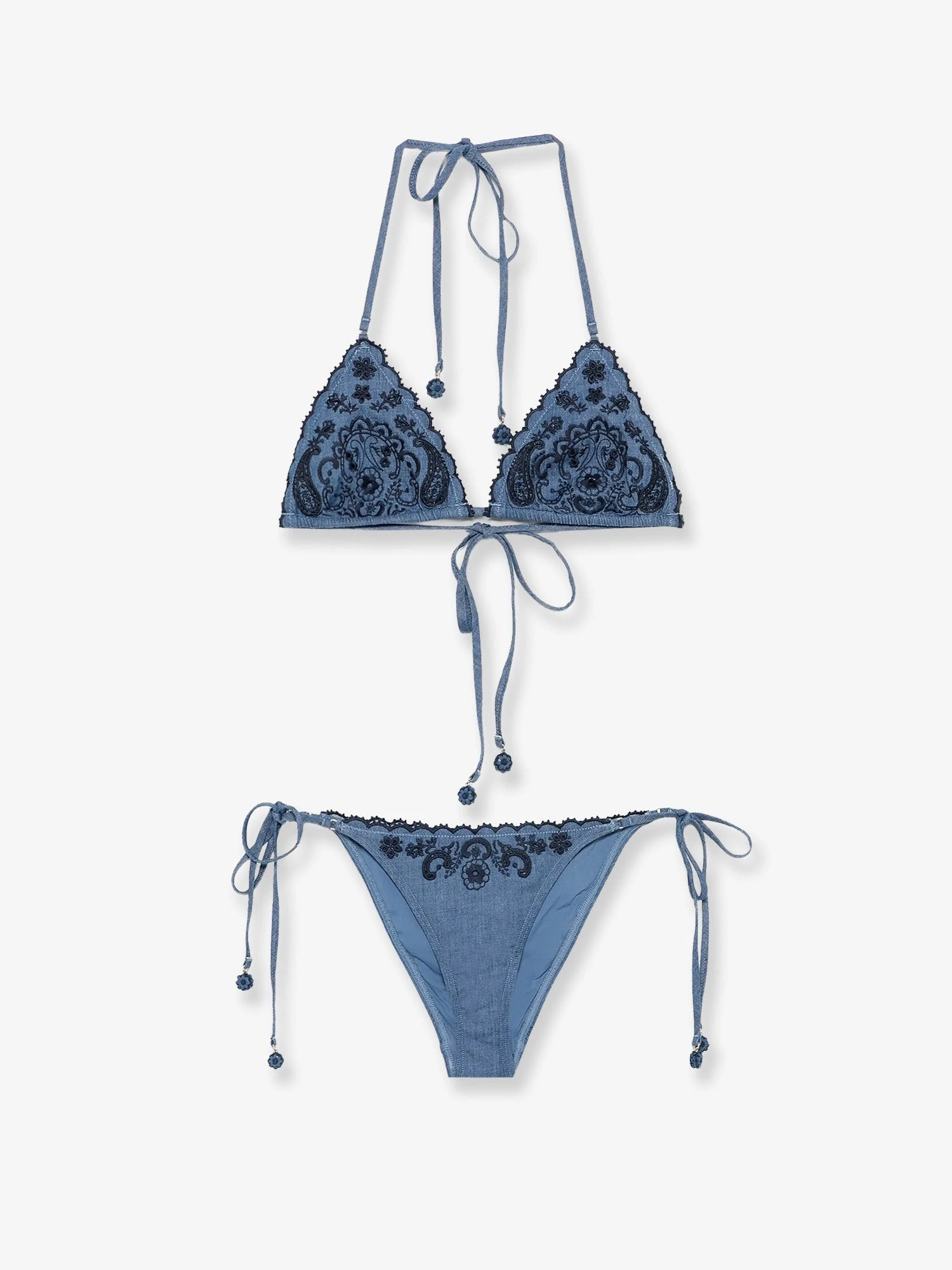 Aster denim bikini with all-over embroidery.webp