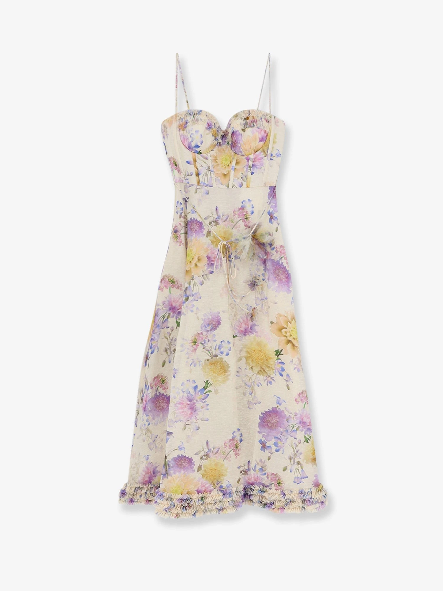 Luna silk and linen blend midi dress.webp