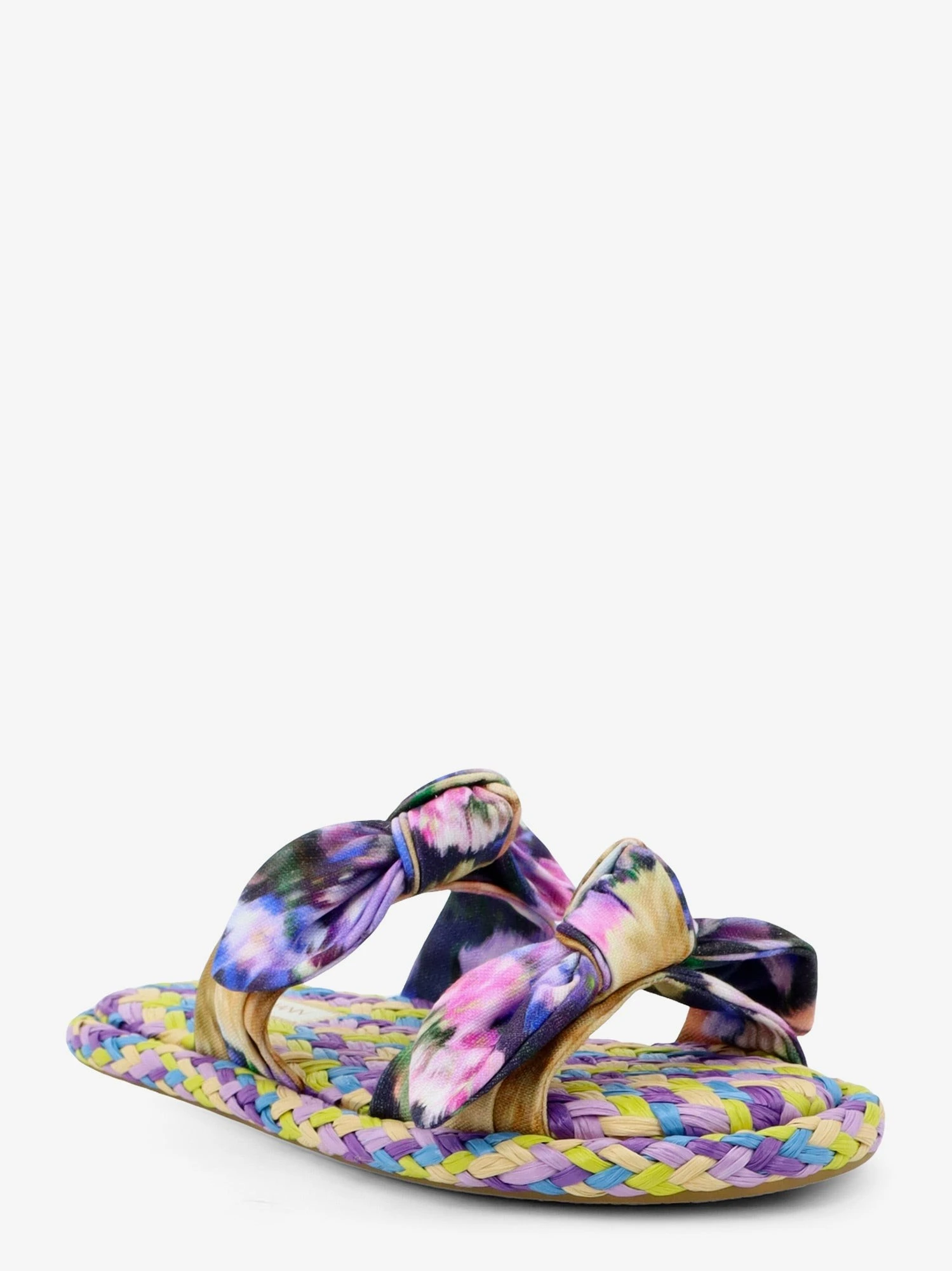 Carousel multicolored raffia sandals.webp