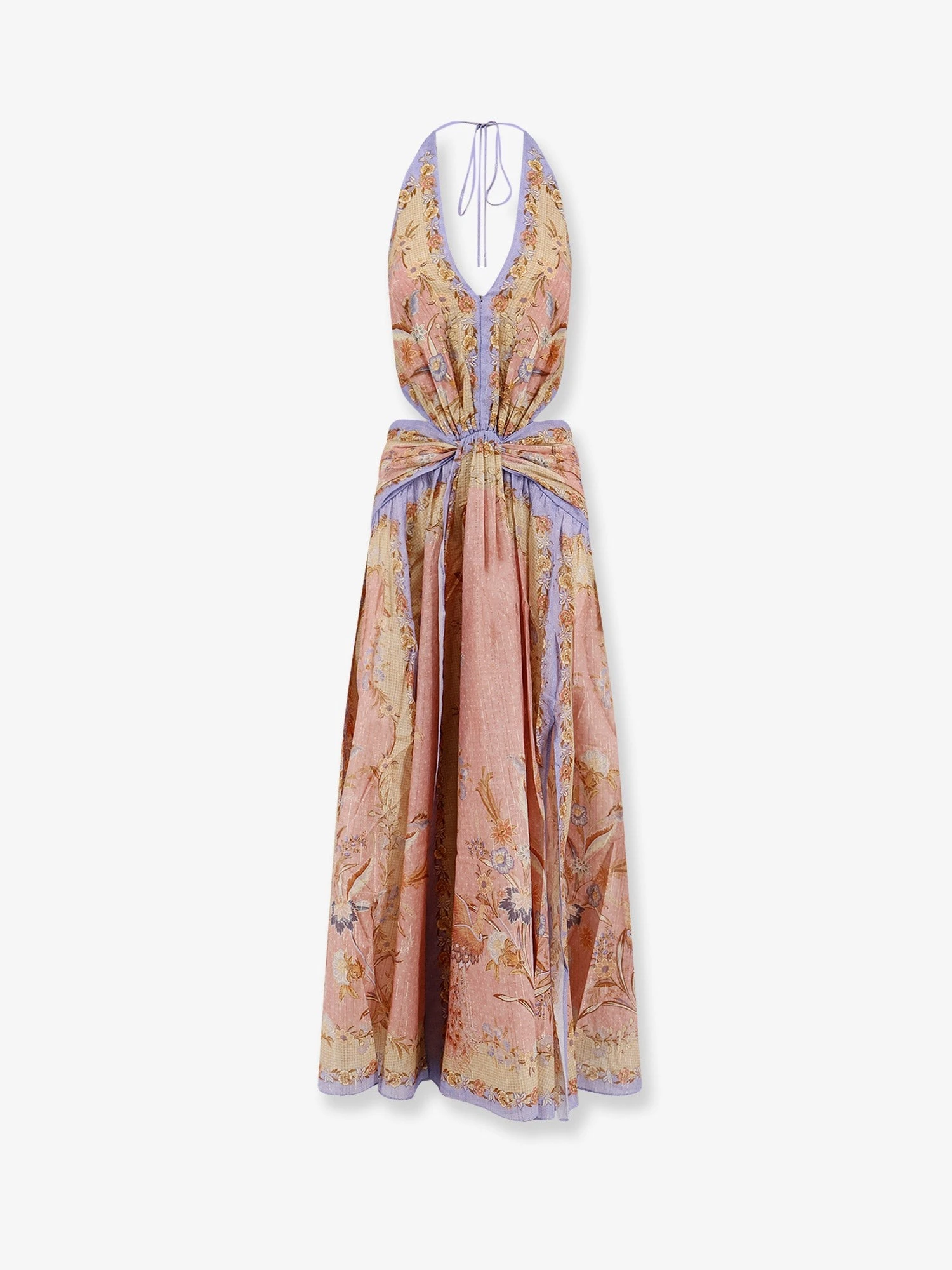 Indra cotton and silk long dress.webp