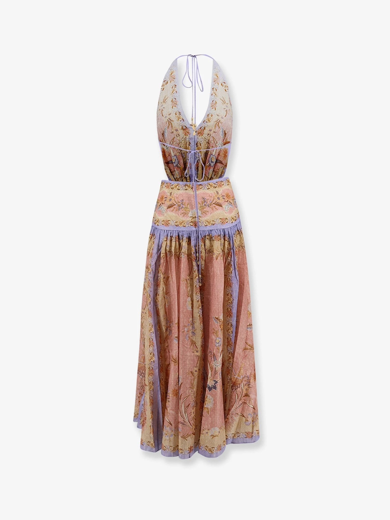 Indra cotton and silk long dress.webp