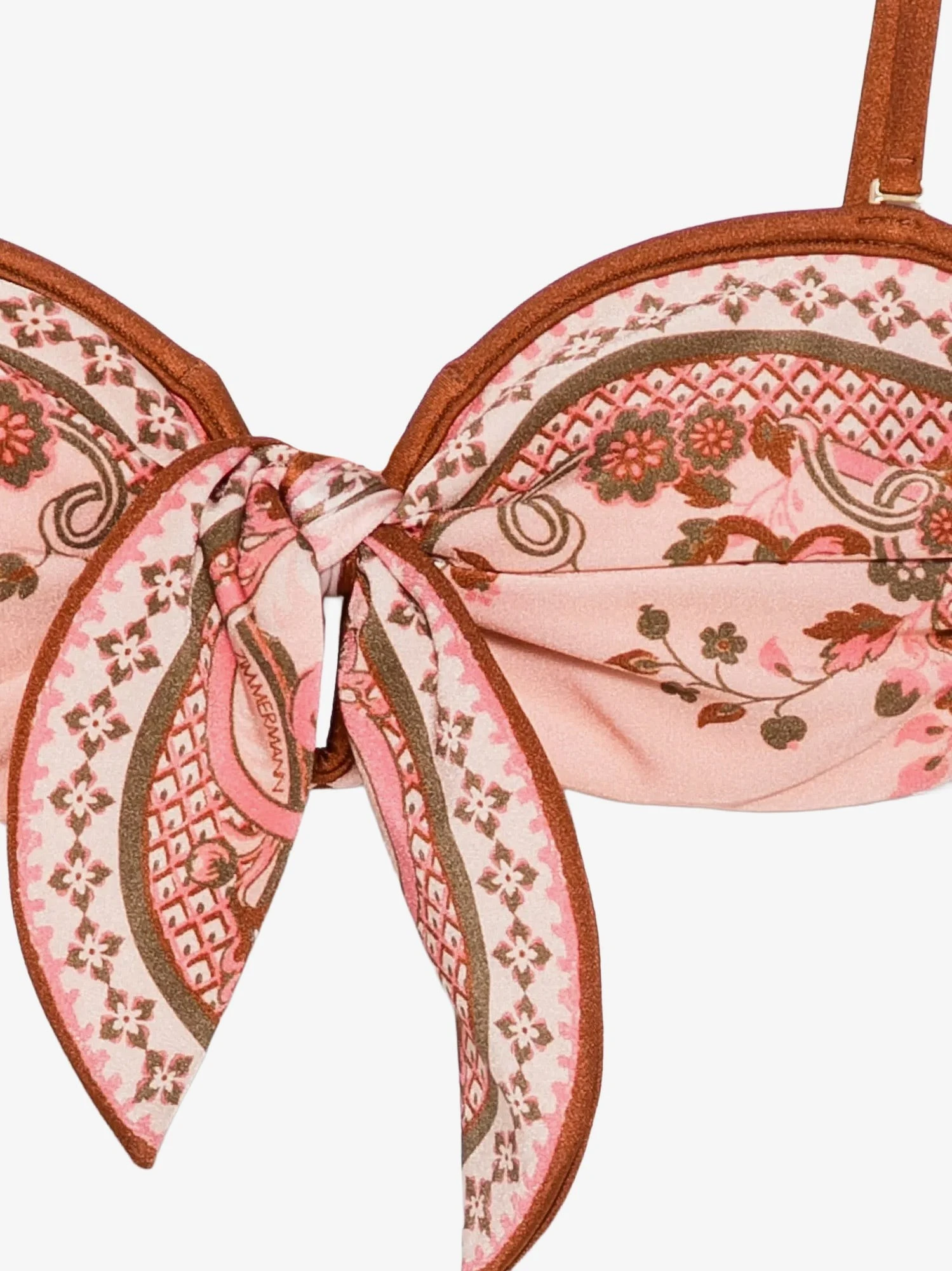 Aster shiny nylon bikini with Paisley print.webp