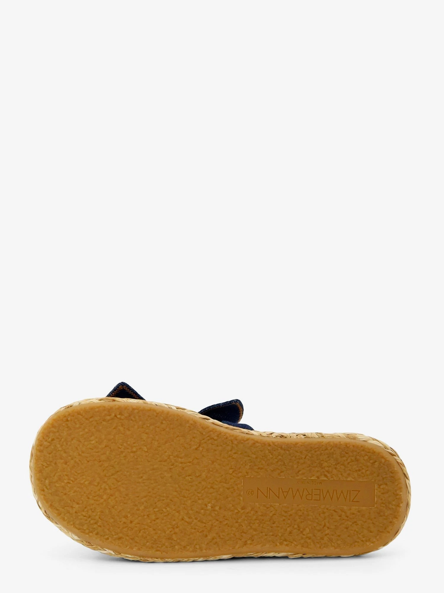 Carousel raffia and denim sandals.webp