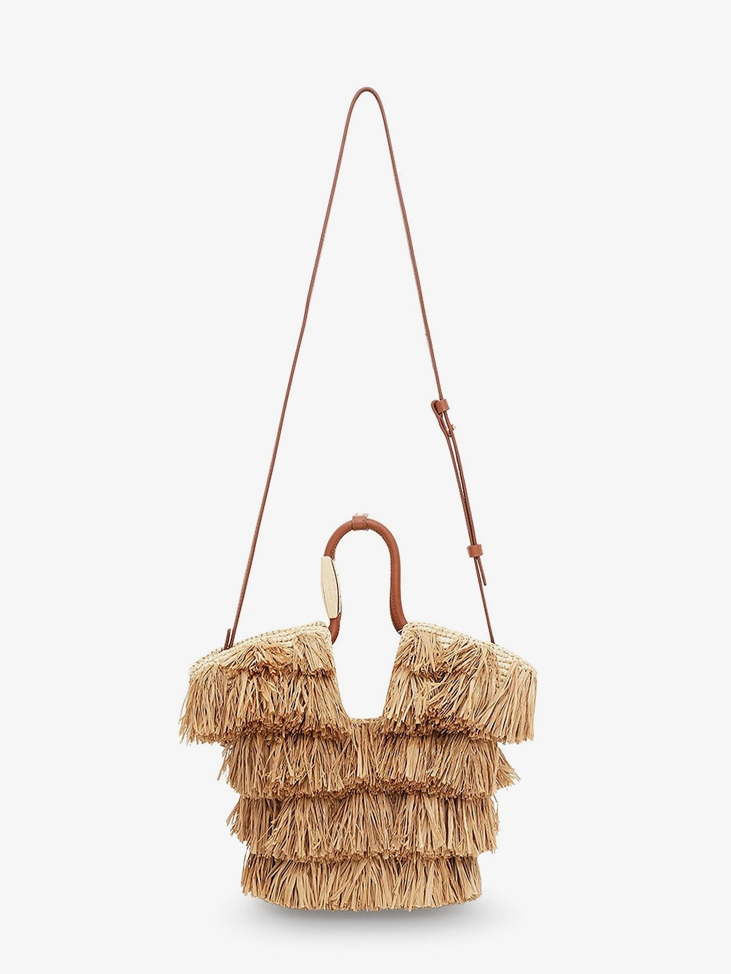 Golden Time crossbody bag with fringe.webp