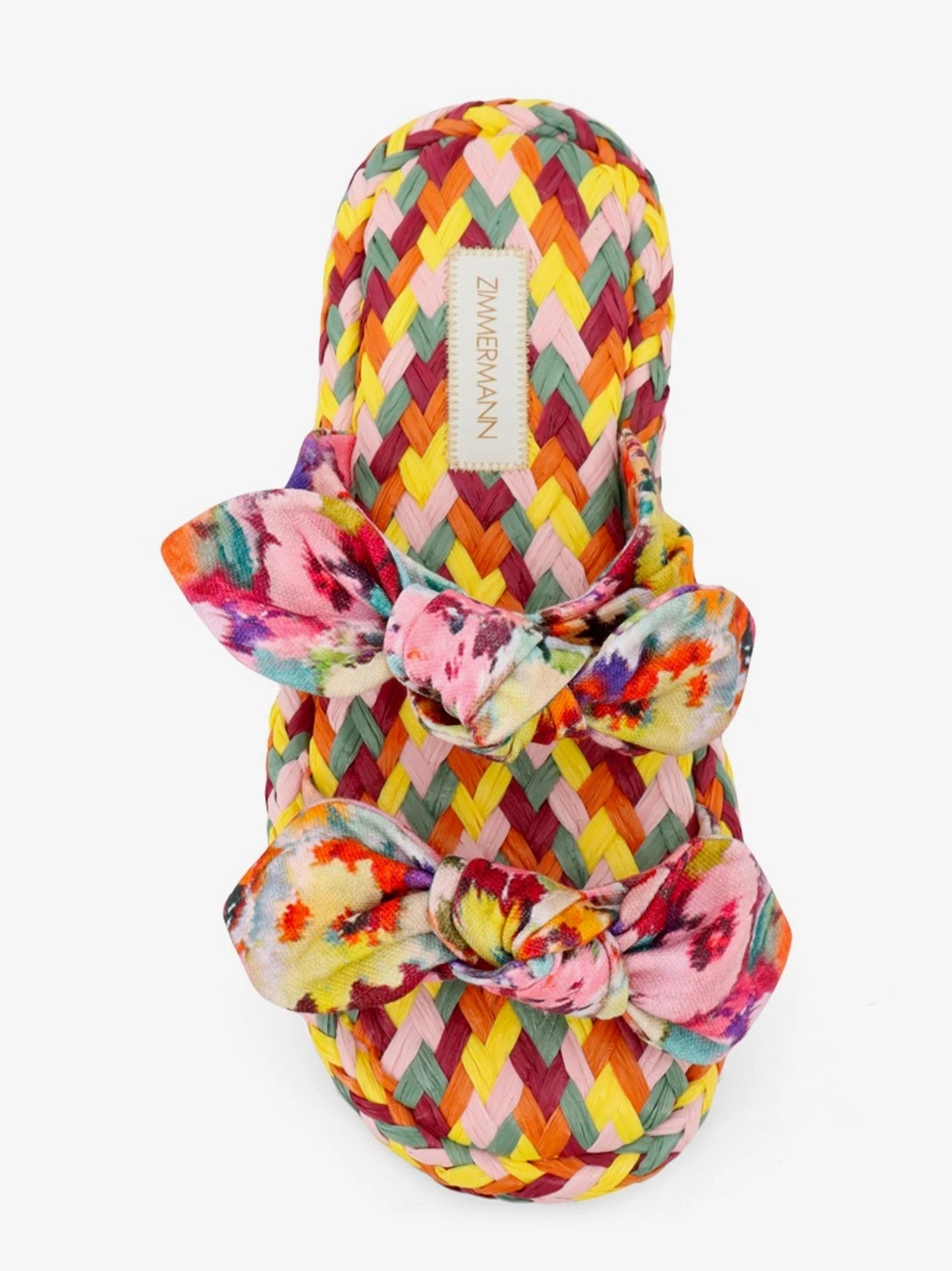 Multicolored raffia Carousel sandals.webp