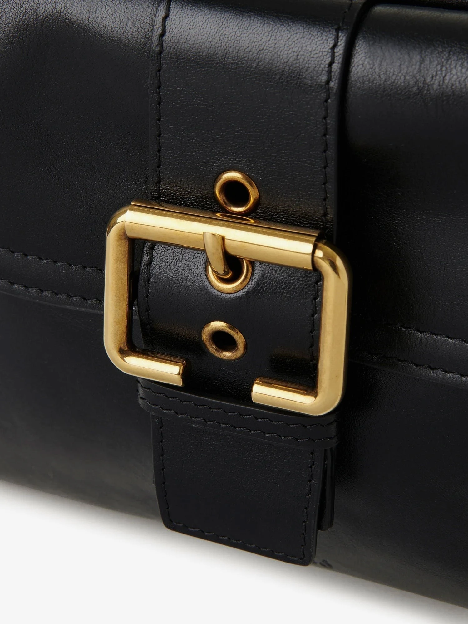 Carry shiny buffalo leather shoulder bag.webp