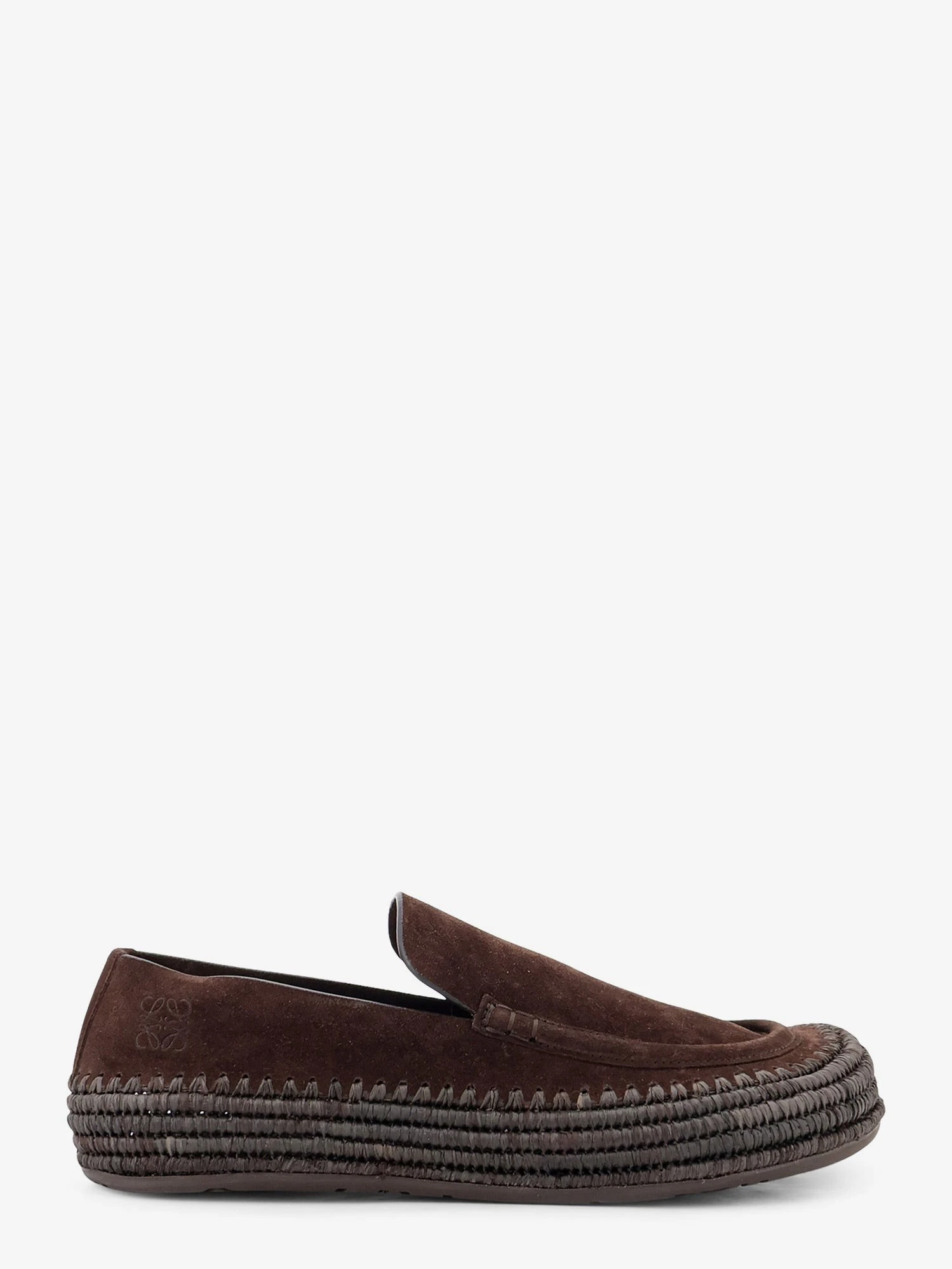 Rio suede and raffia loafers.webp