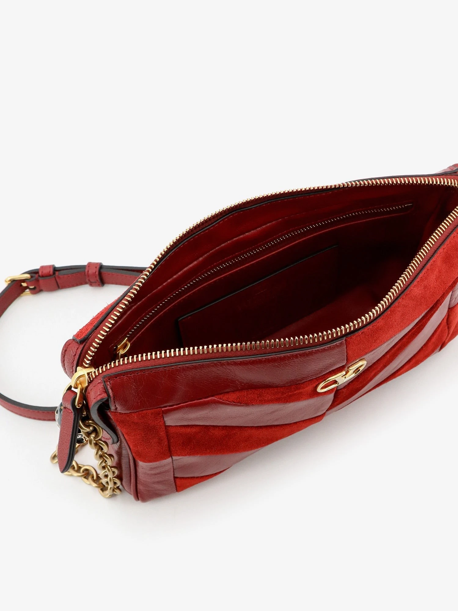 Panthea suede and leather crossbody bag.webp