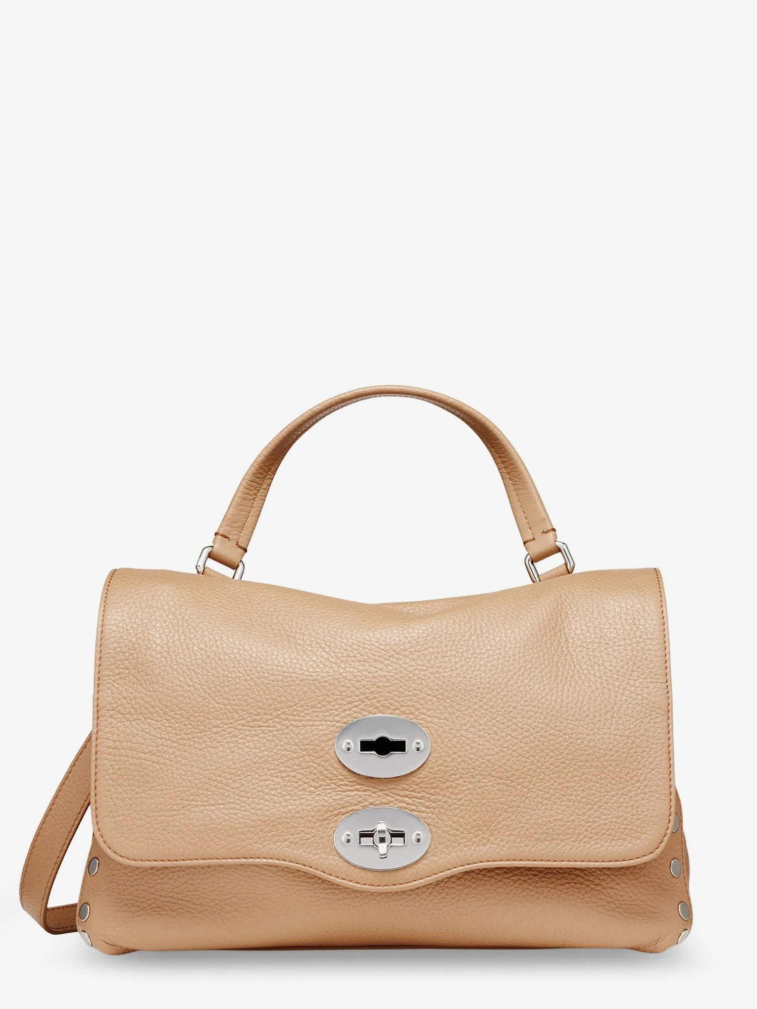 Hammered leather Postina Daily crossbody bag.webp