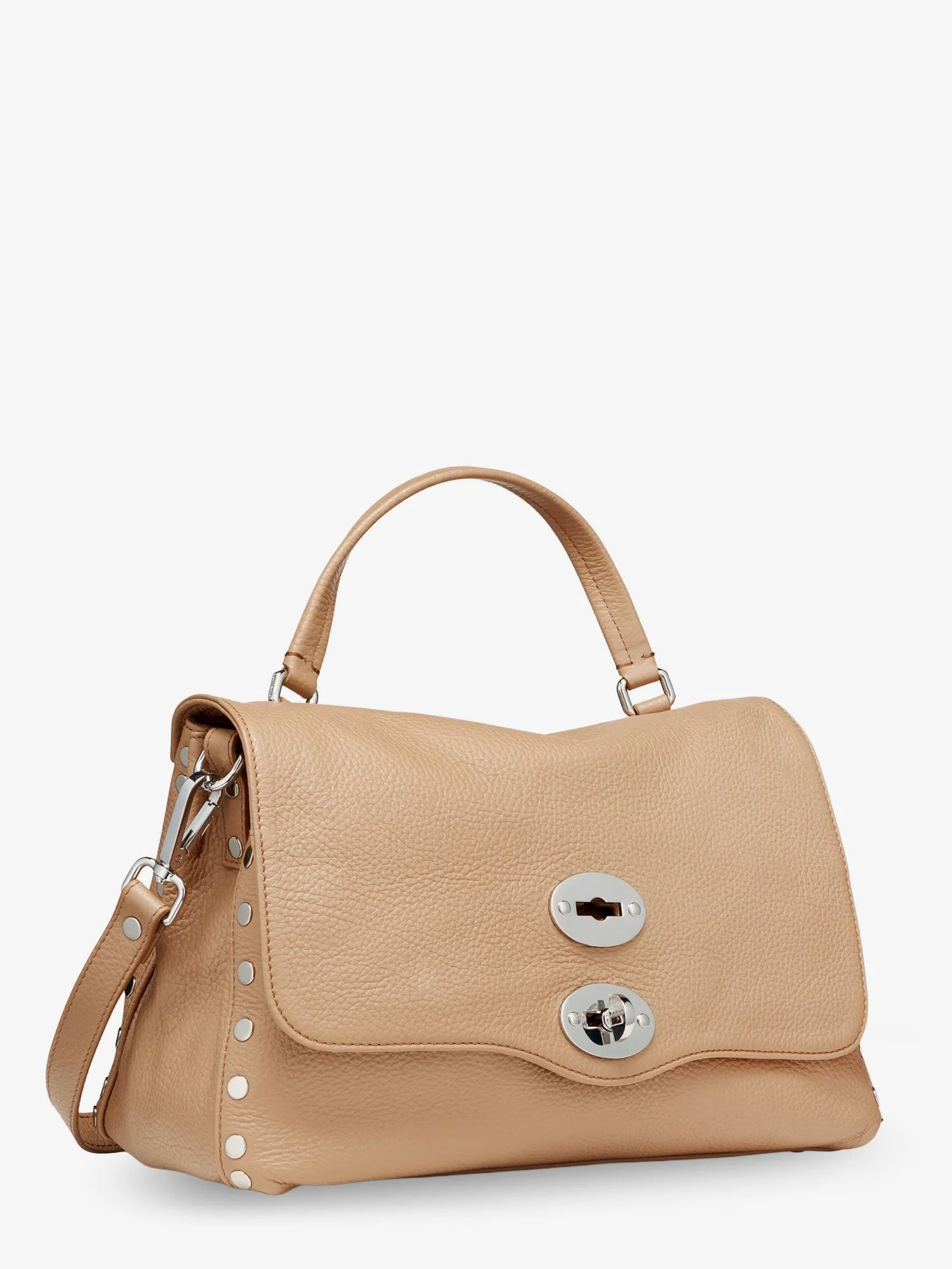 Hammered leather Postina Daily crossbody bag.webp