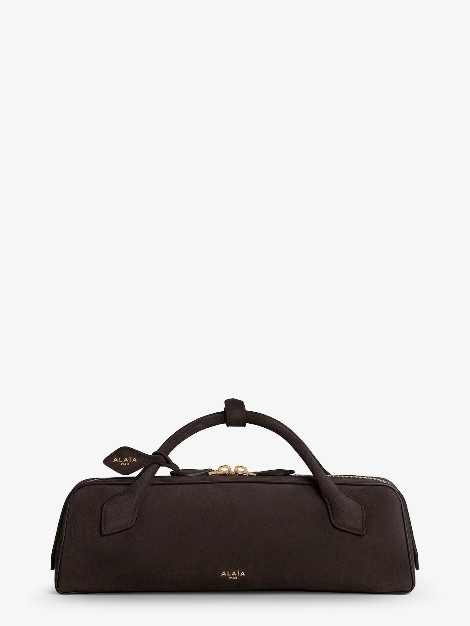 Teckel Clutch suede handbag.webp