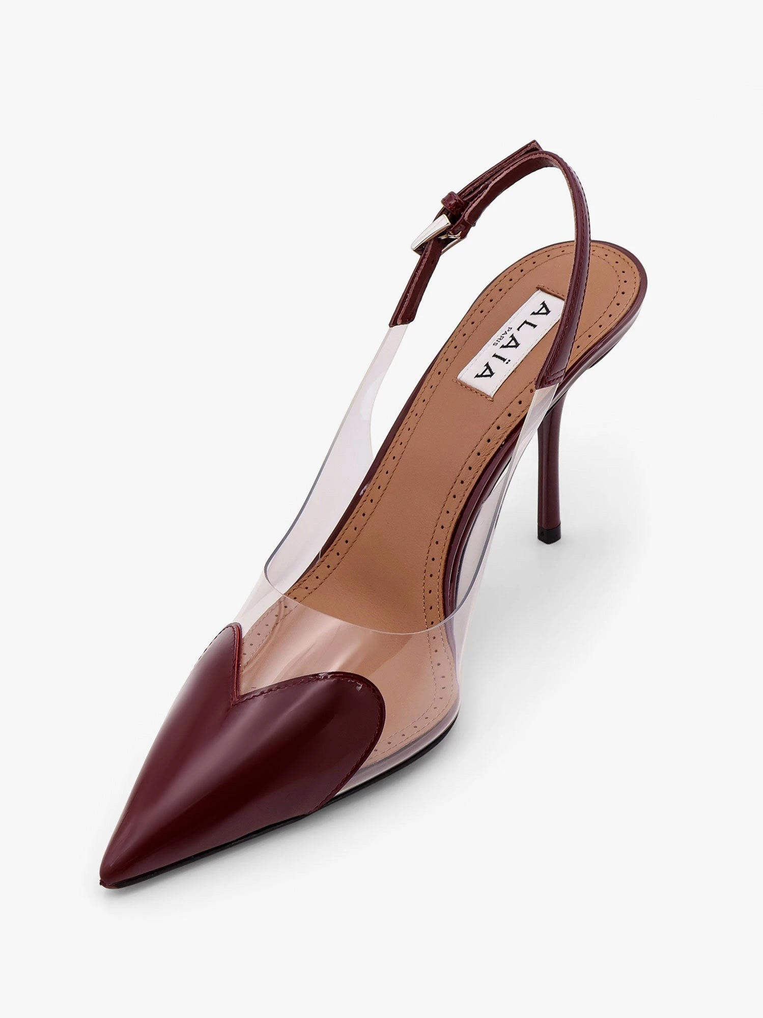 Slingbacks 90 leather and PVC pumps.webp